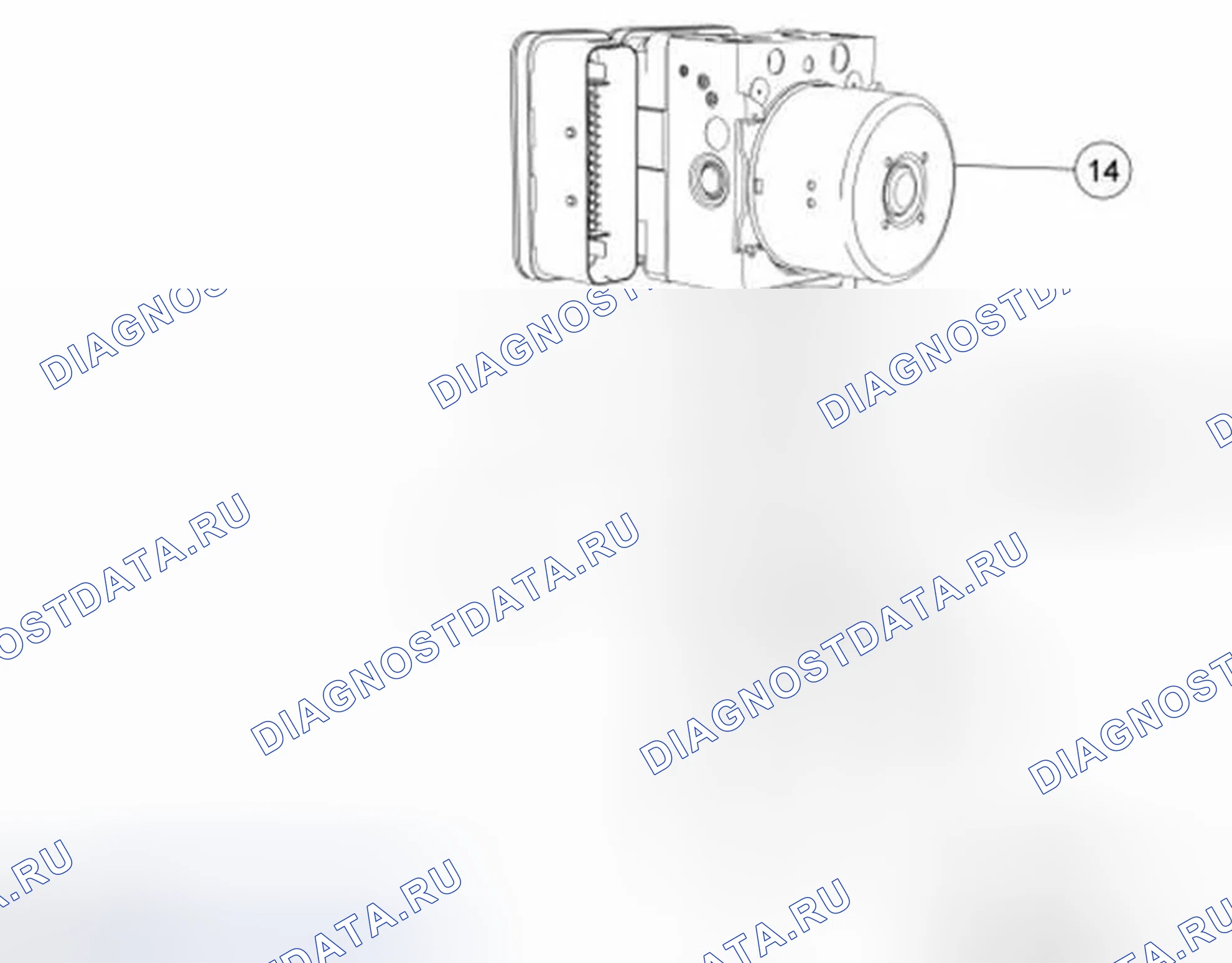 Рис. 27: Гидравлический блок управления и кронштейны. Ford Fiesta Mk6