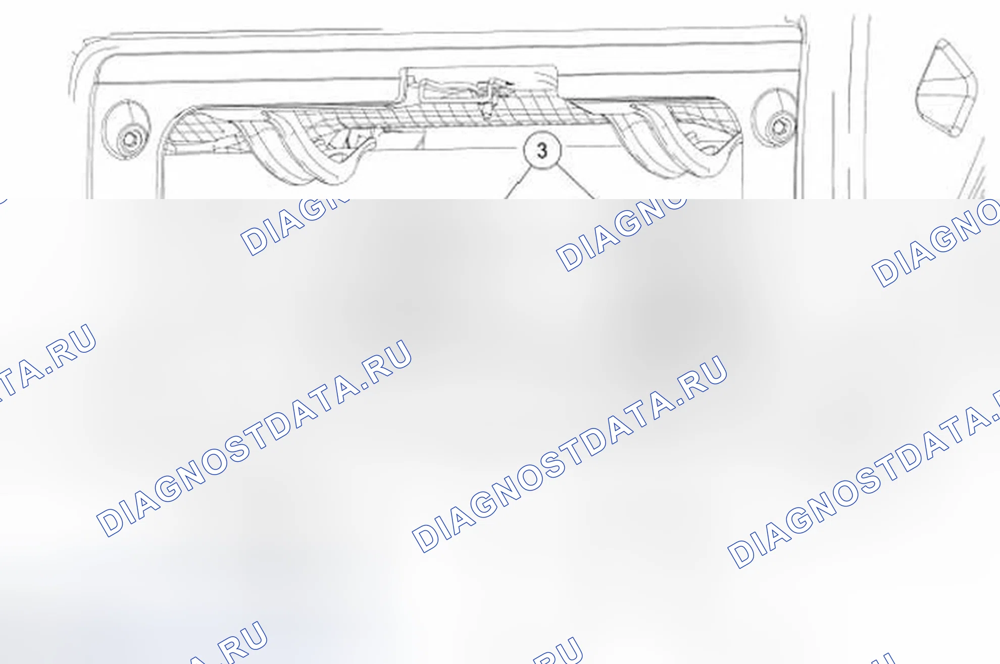 Рис. 114: Задний развлекательный модуль (RETM). Ford Flex I