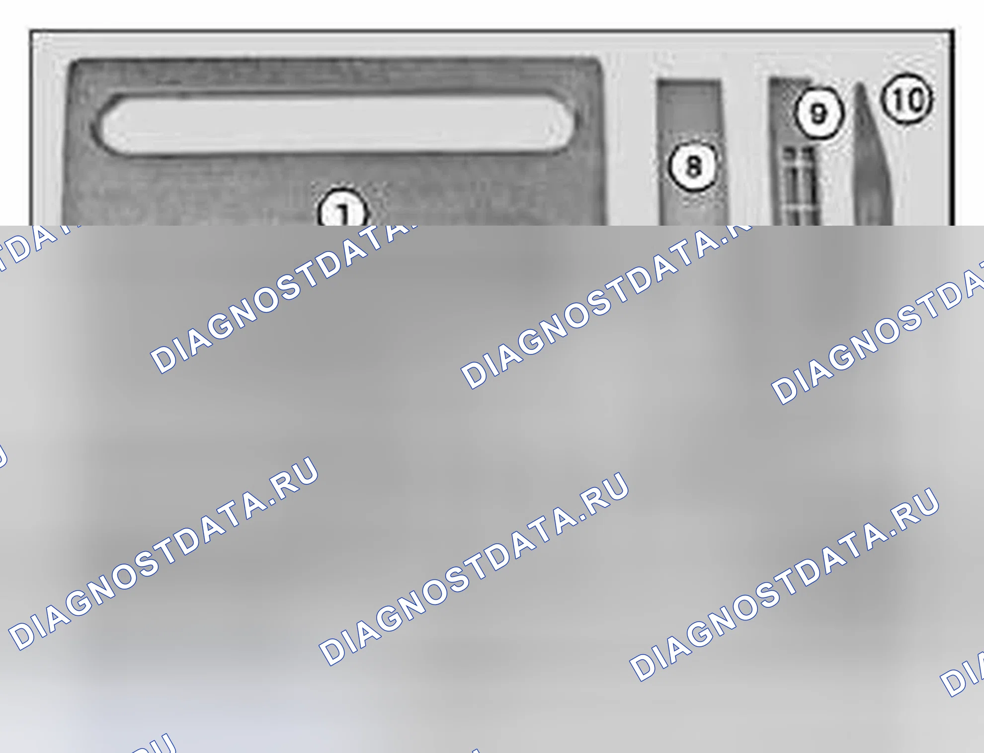 Рис. 124: 00 9 310 Клинья для сборки (в пластиковом корпусе). BMW M5 E60/E61