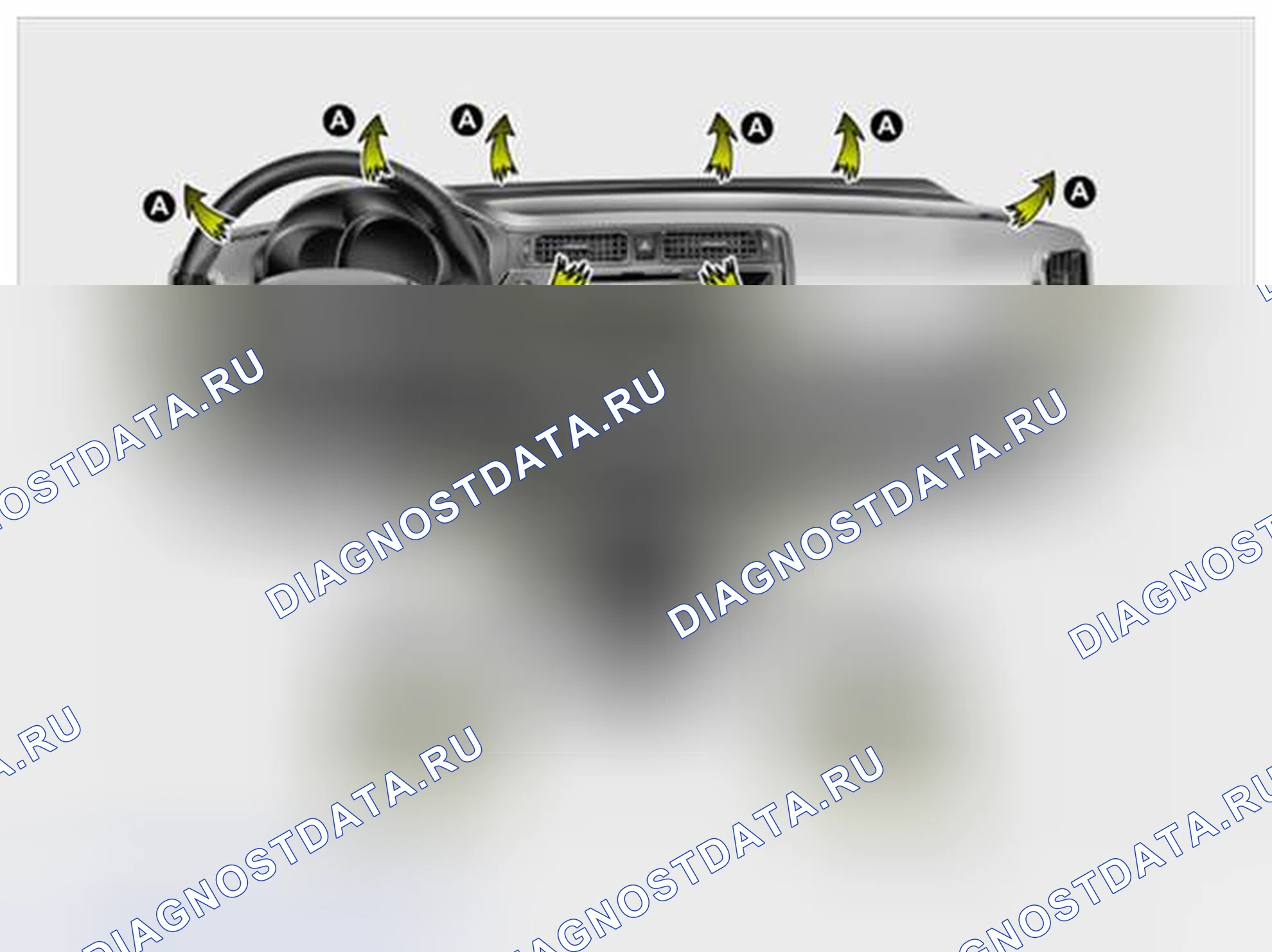 Рис. 32: Выход воздуха и воздушный поток. BMW 6 серия F06/F13/F12