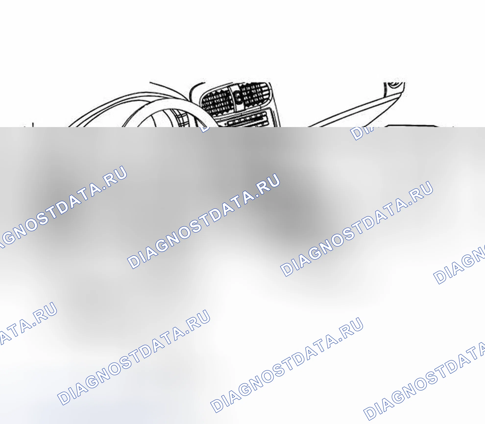 Рис. 1: Замена панели изолятора приборной панели. Chevrolet Corvette C6