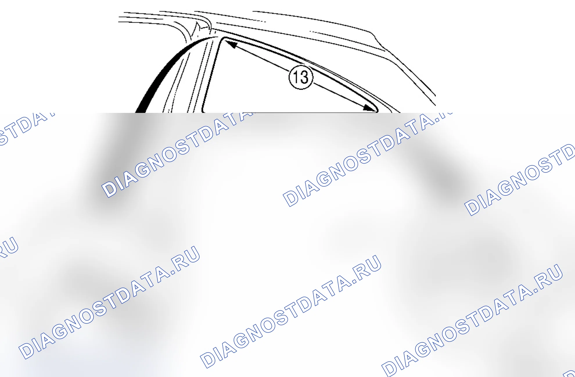 Схема обмера кузова. Opel Corsa D