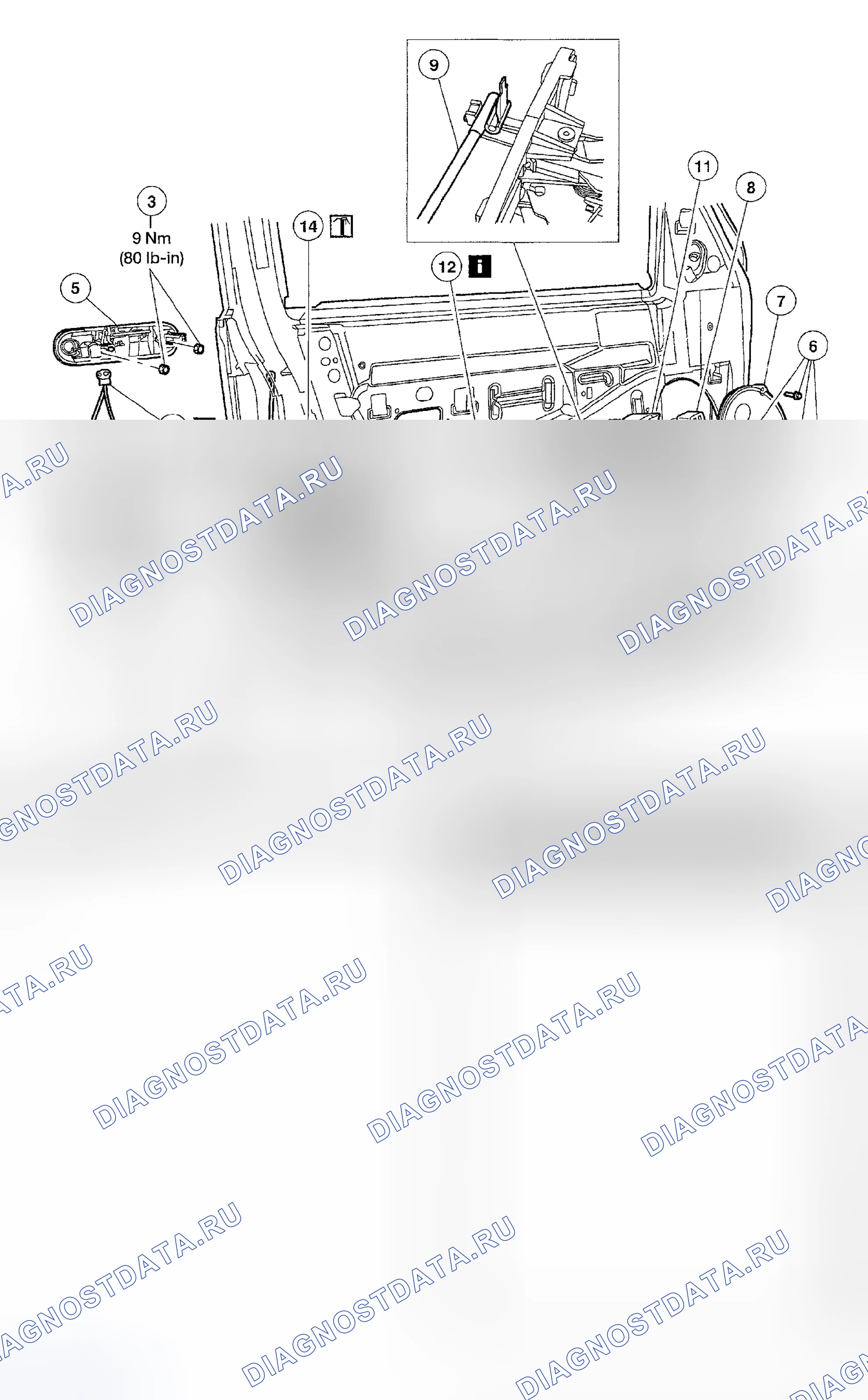 Рис. 281: Демонтаж и монтаж. Hyundai Nexo I
