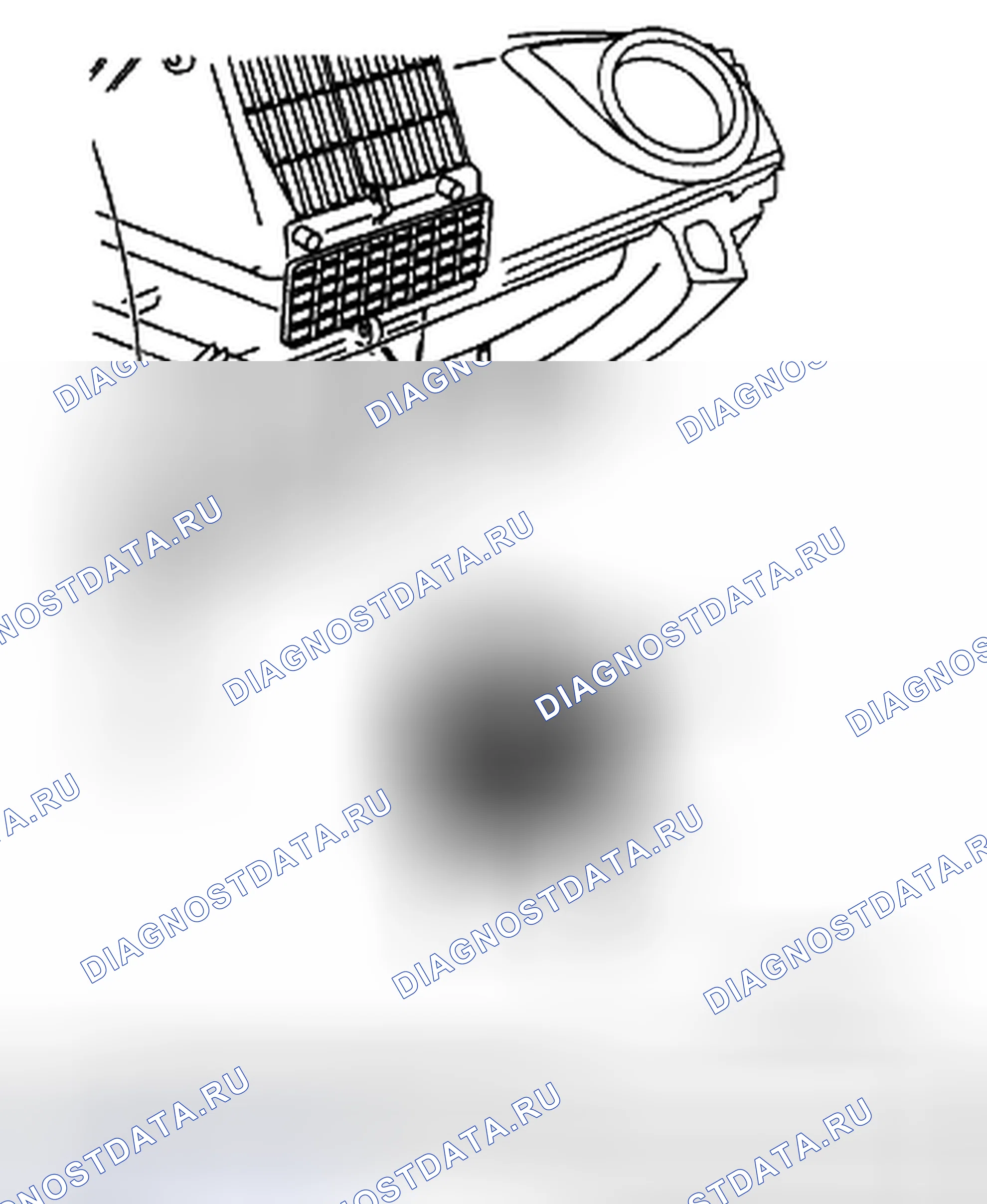 Рис. 90: ДЕМОНТАЖ / МОНТАЖ ЭЛЕКТРОДВИГАТЕЛЯ ВОЗДУХОДУВКИ. Mazda CX-7 I