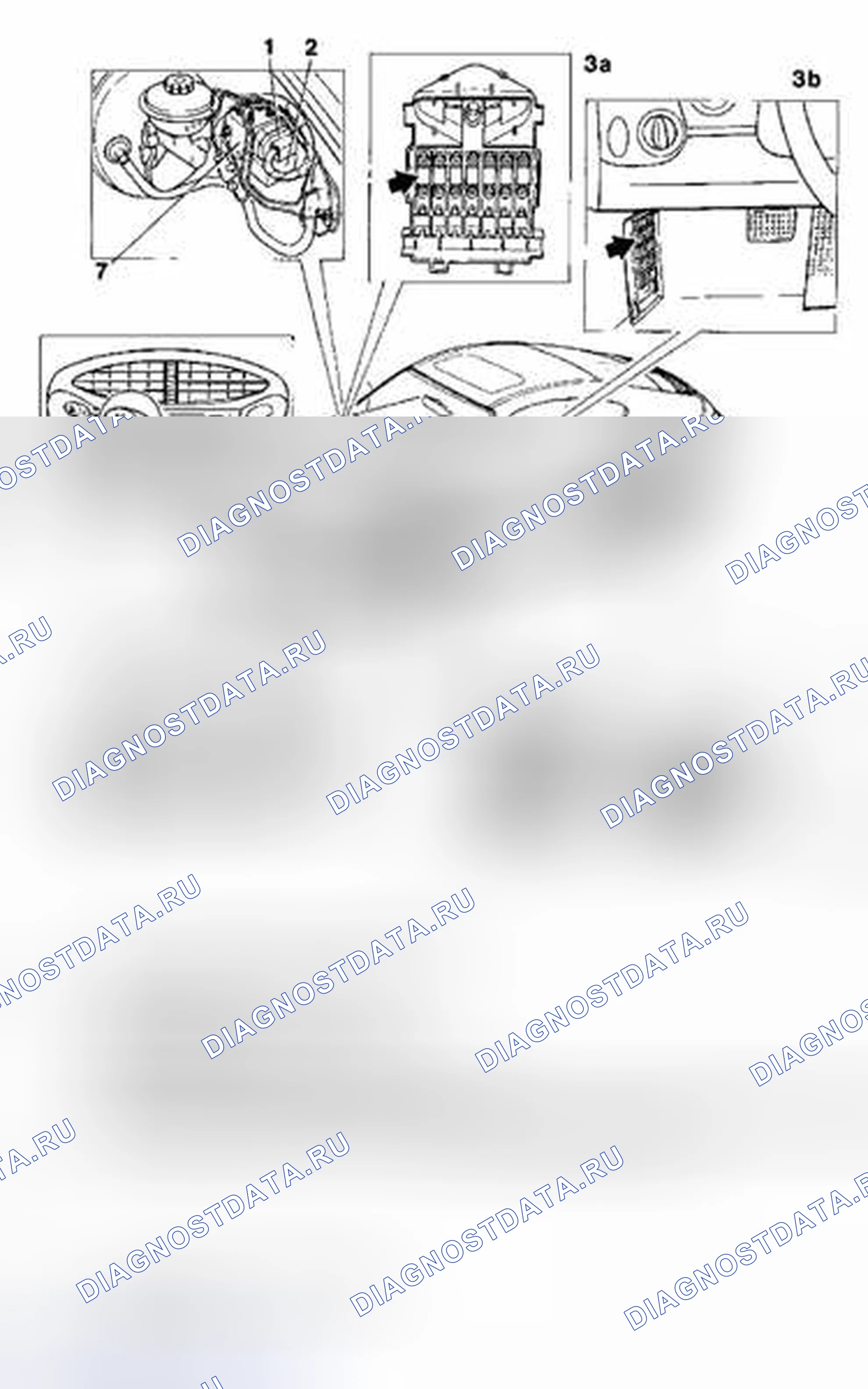 Рис. 69: Компоновка компонентов (ABS 5.3 и ABS/TC 5.3). Porsche 911 Carrera 4 996 рестайлинг