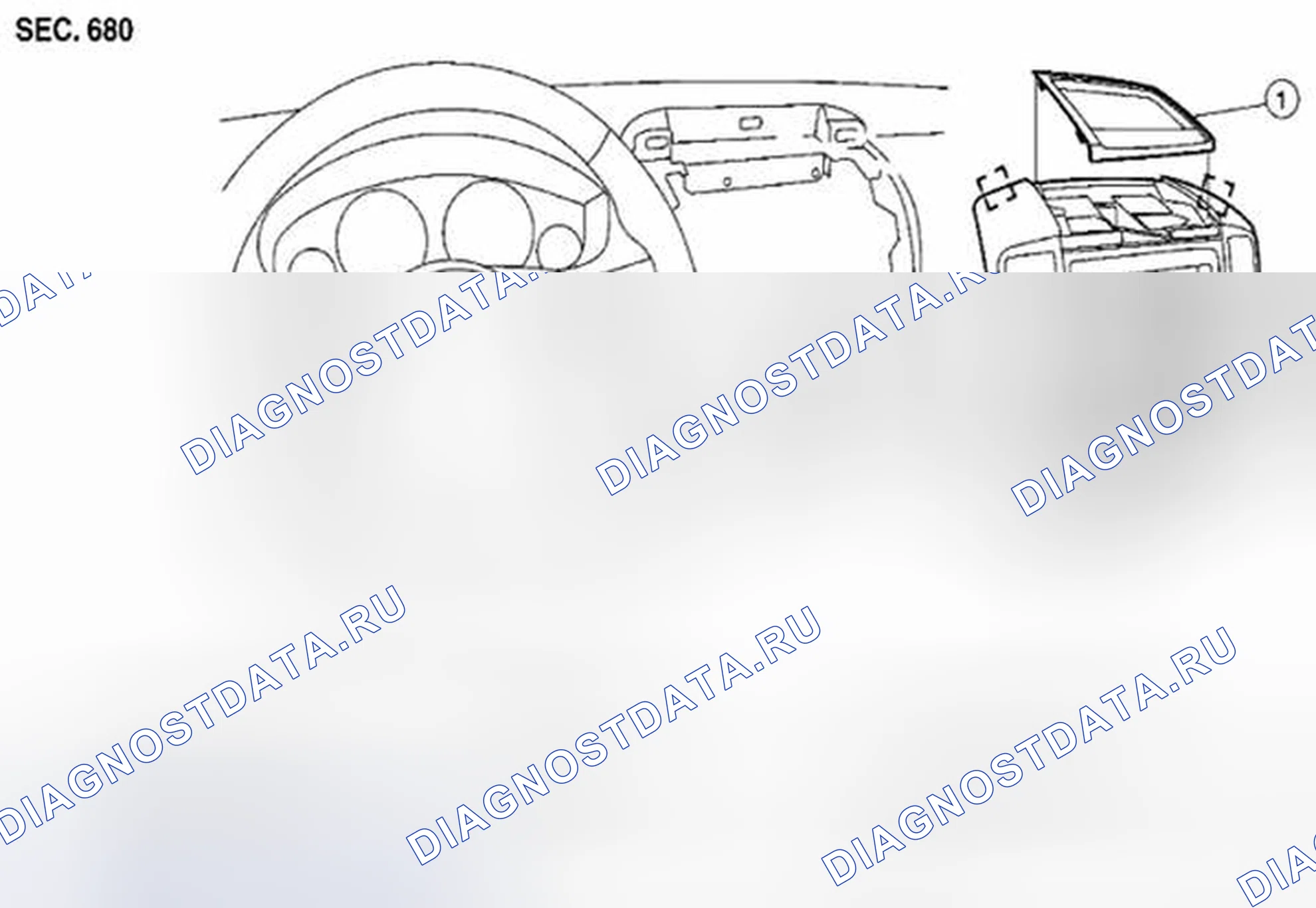 Рис. 39: КРЫШКА КЛАСТЕРА C - НАЖИМНОГО ТИПА. Suzuki Equator I