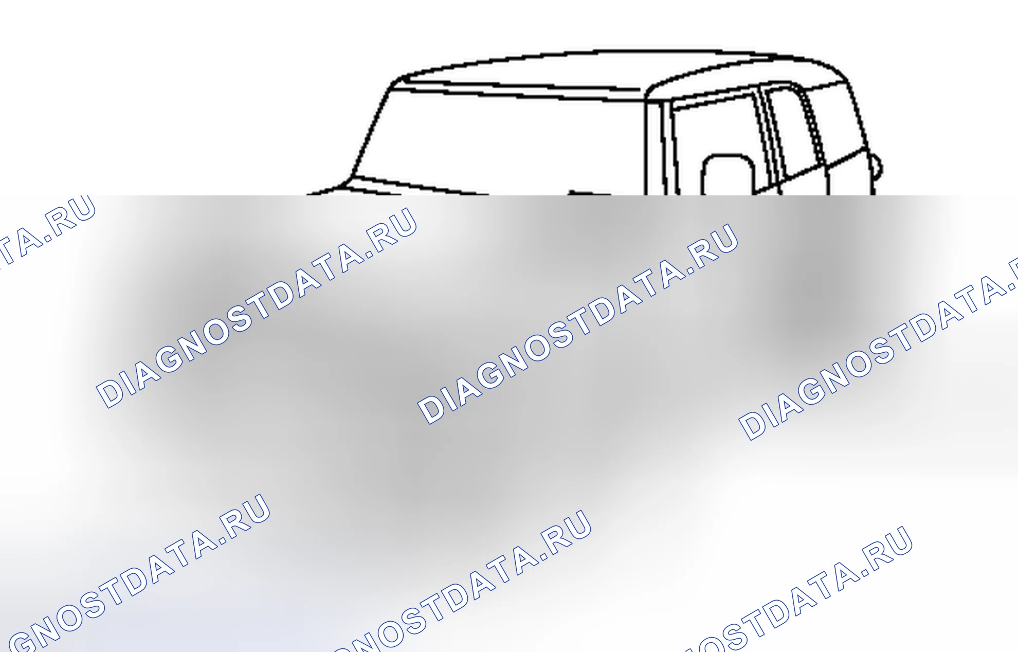 Рис. 2: ИДЕНТИФИКАЦИЯ ТРАНСПОРТНОГО СРЕДСТВА И СЕРИЙНЫЕ НОМЕРА [08 / 2013 -]. Toyota FJ Cruiser I