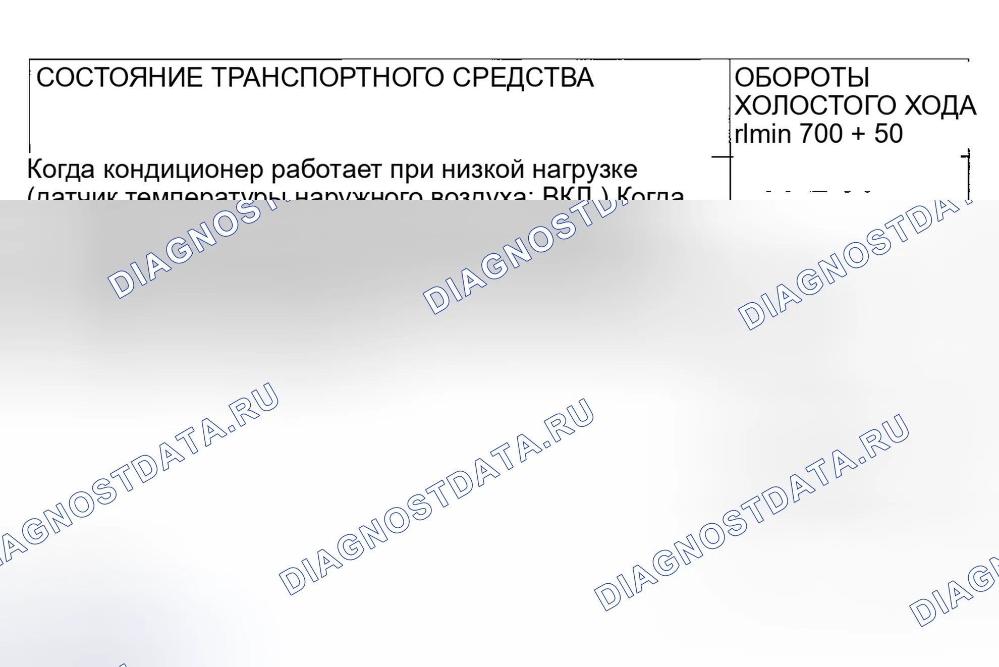 Рис. 25: ПРОВЕРКА РАБОТЫ НА ХОЛОСТОМ ХОДУ. Mitsubishi Montero III
