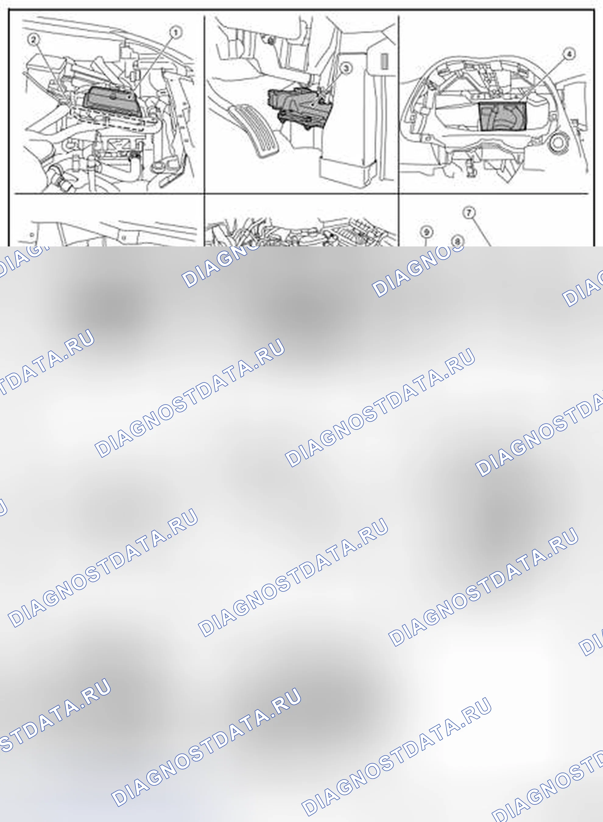 Рис. 260: СИСТЕМА УПРАВЛЕНИЯ CVT: Расположение компонентов. Nissan Pathfinder IV рестайлинг