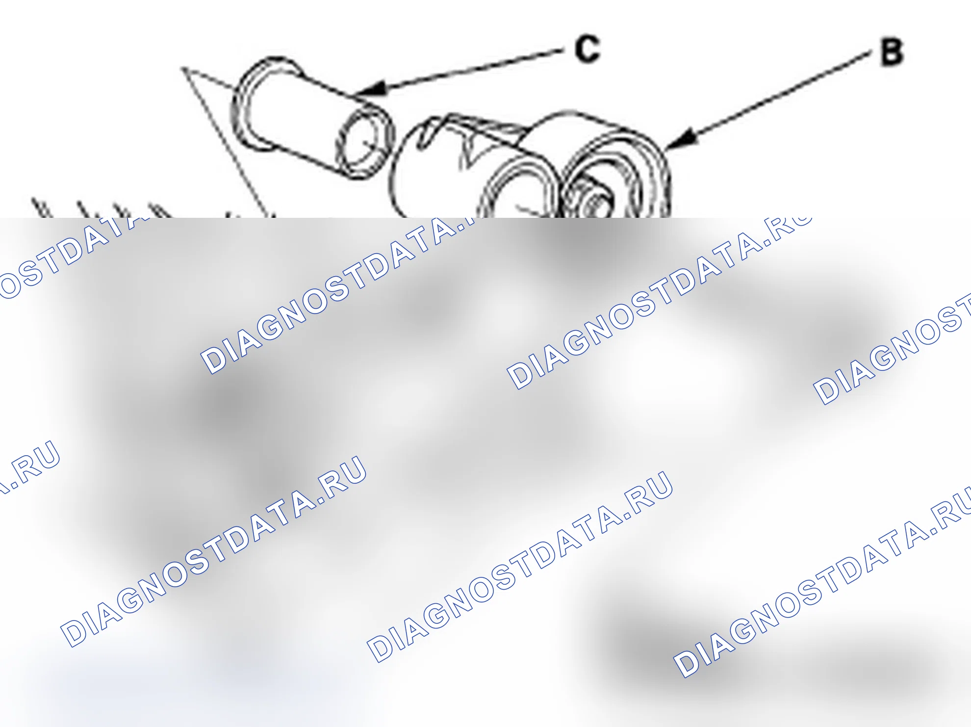 Рис. 97: Замена регулятора синхронизирующего ремня. Acura RL II