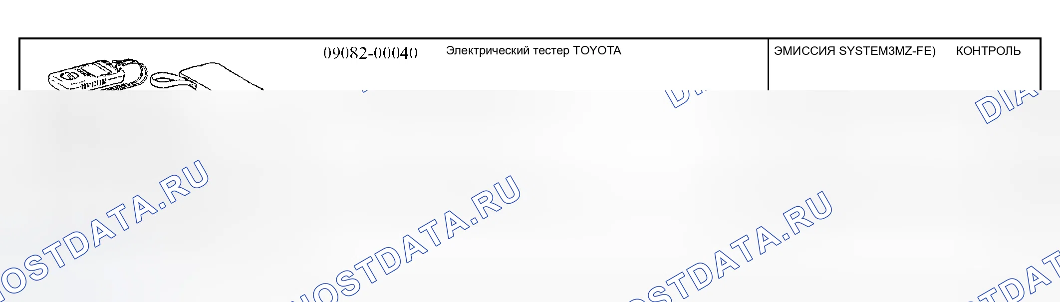 Рис. 8: Рекомендуемые инструменты. Lexus RX II