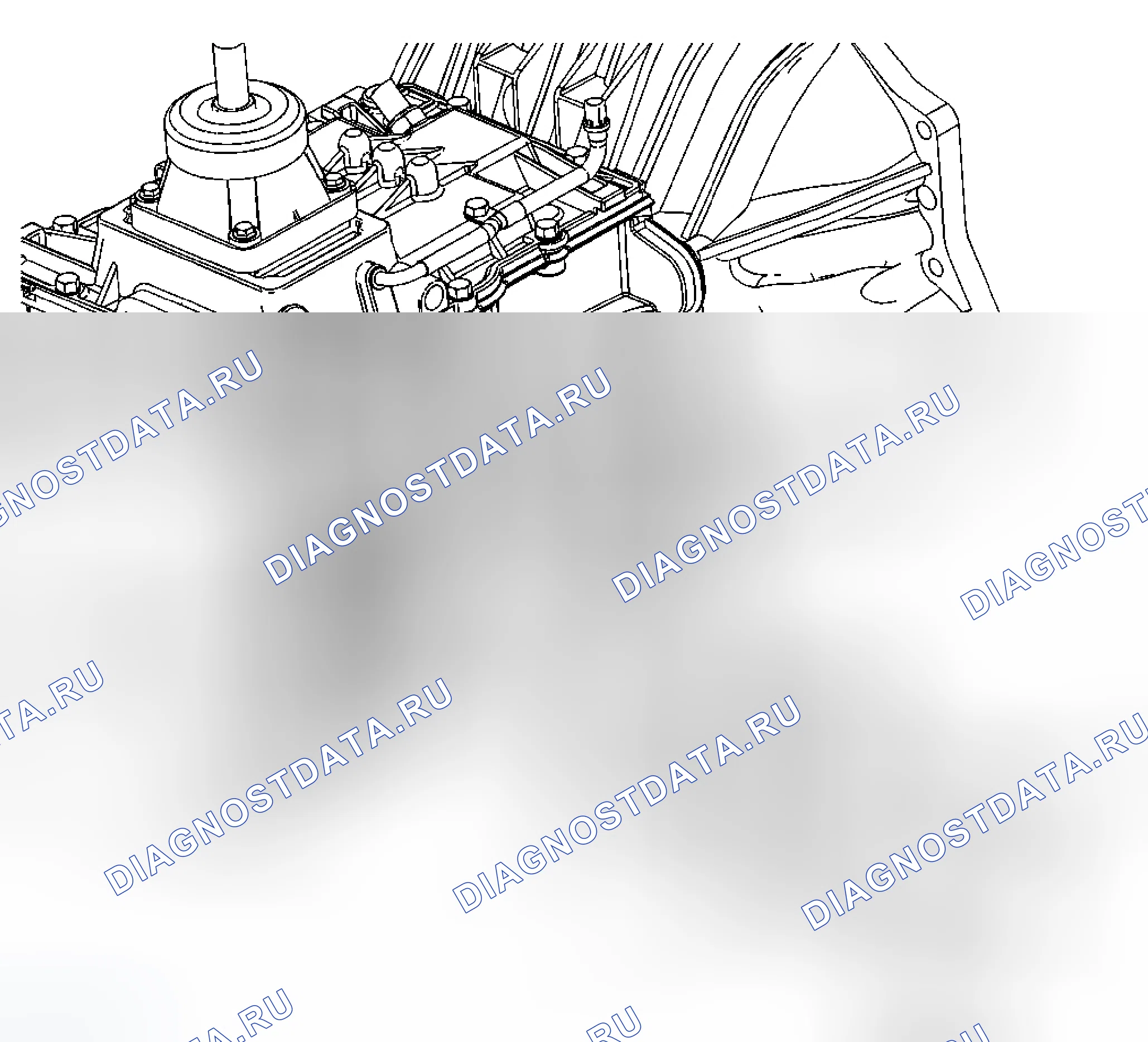 Рис. 8: Замена крышки отбора мощности. Chevrolet Cab & Chassis Silverado 3500 HD 