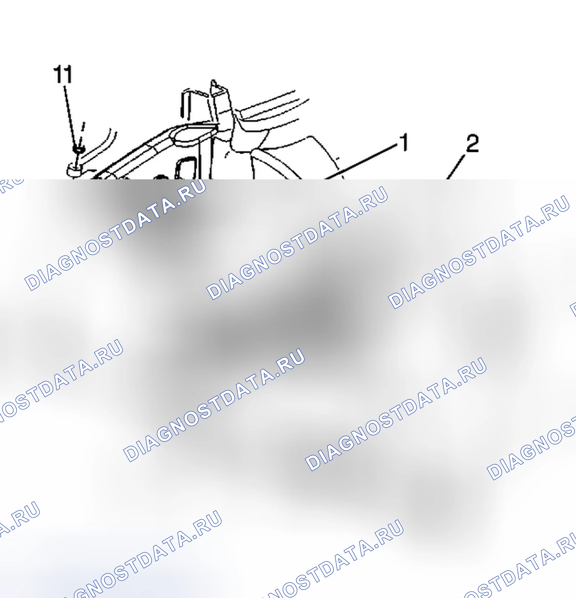 Рис. 3: Порядок демонтажа. Chevrolet Silverado 3500 