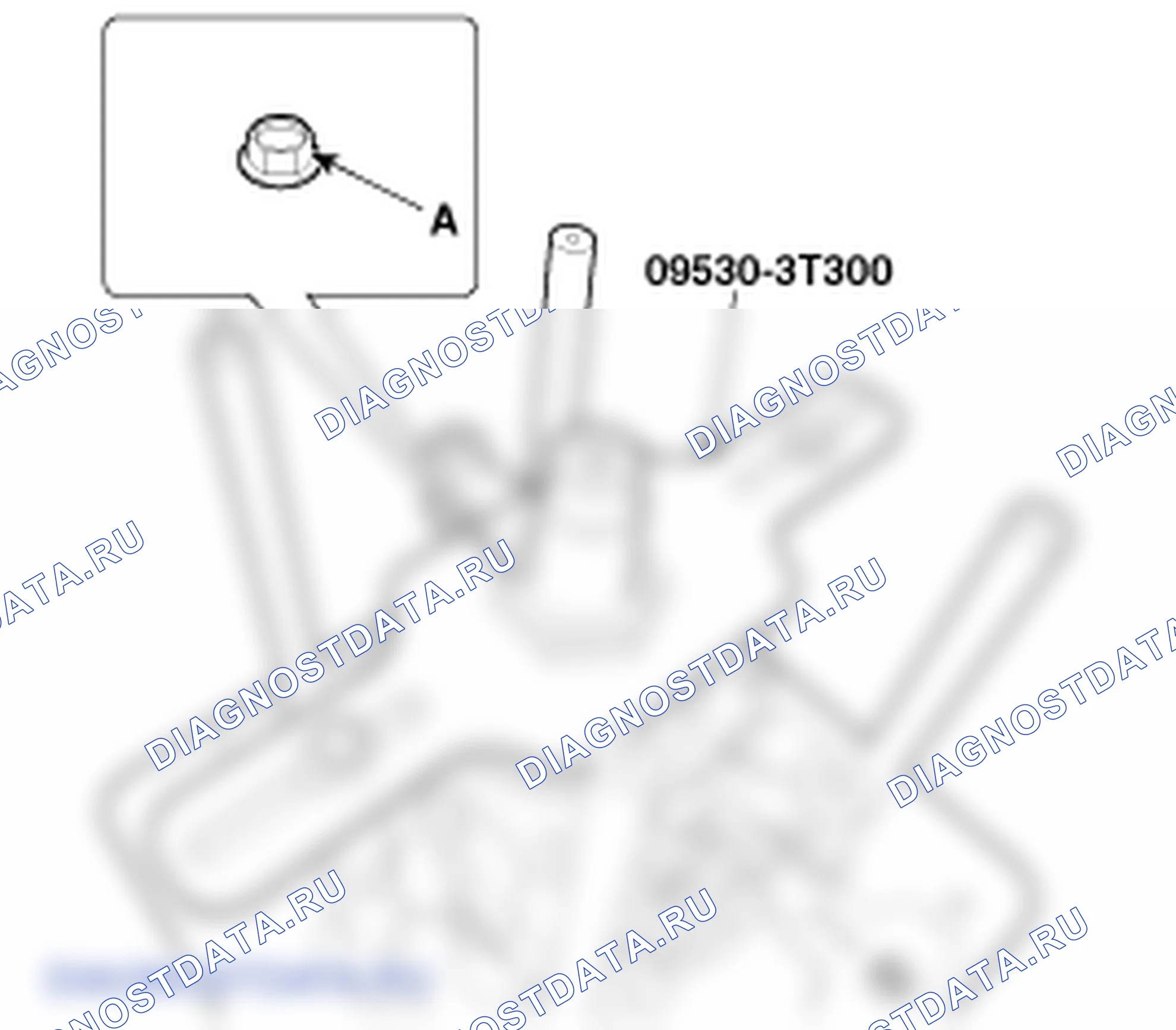 Сборка заднего держателя дифференциала. Hyundai ix35 EL