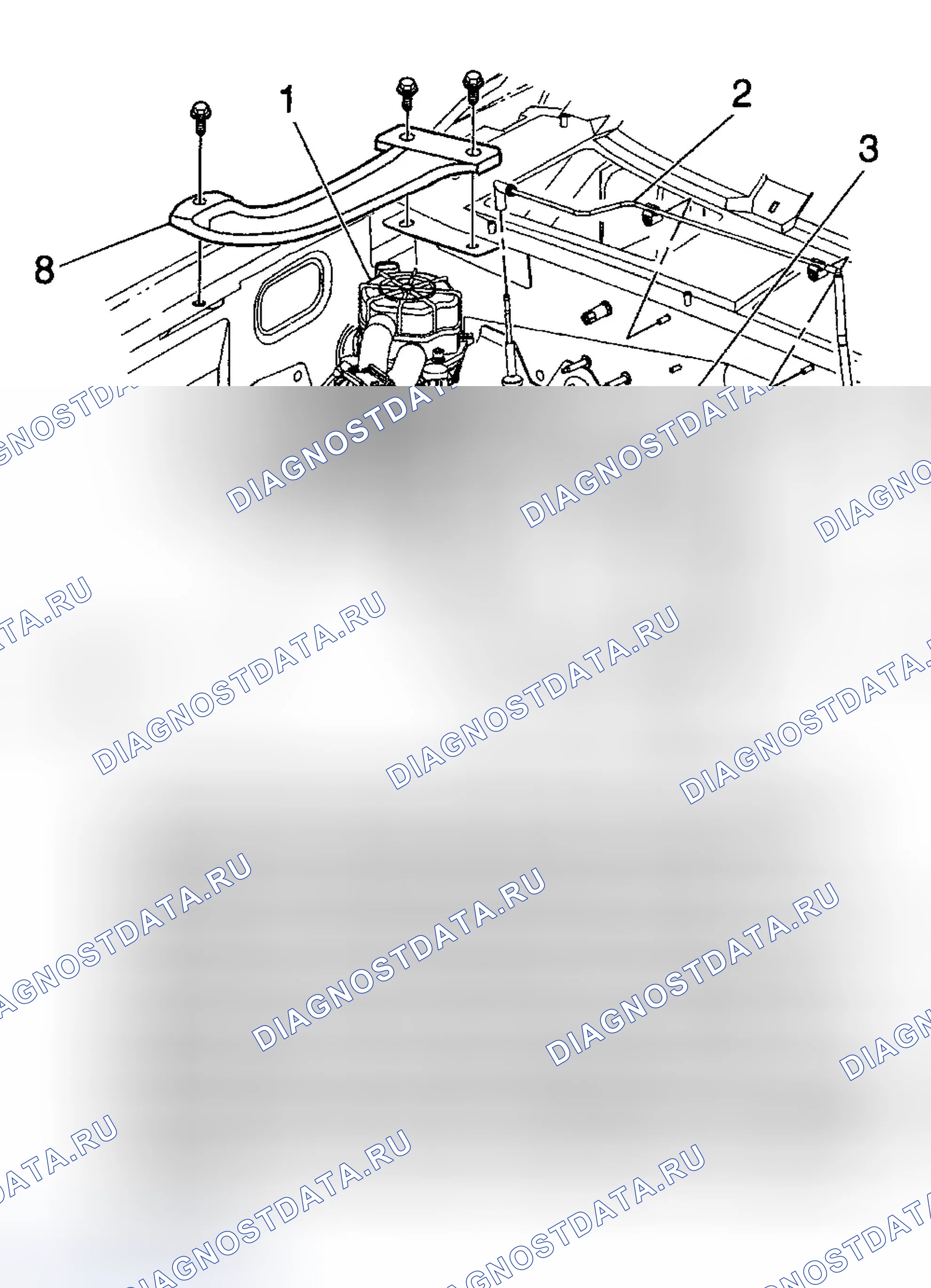 Рис. 433: РАСПОЛОЖЕНИЕ КОМПОНЕНТОВ. GMC Sierra 1500 HD 