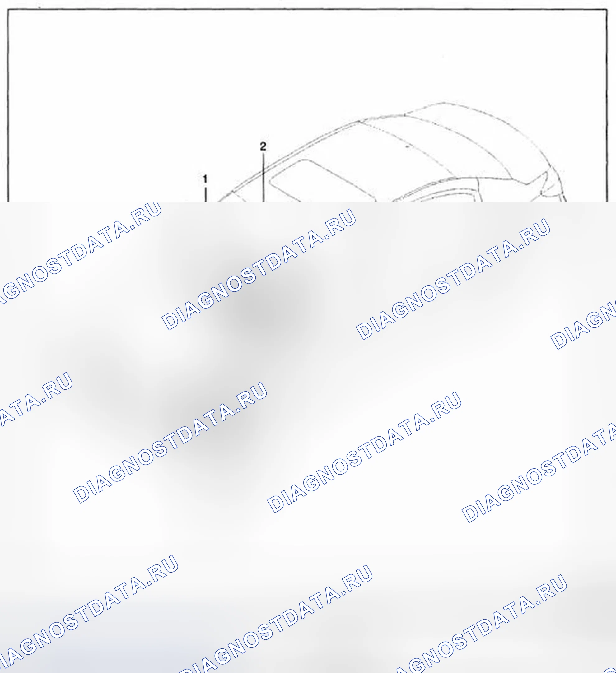 Рис. 1: Расположение компонентов. Hyundai Genesis I