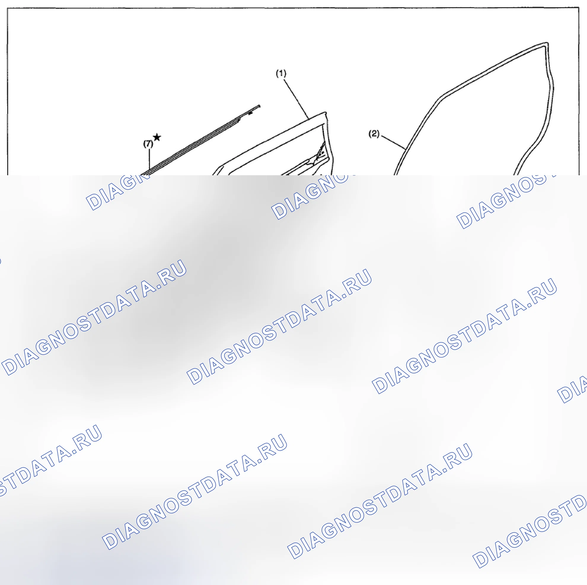 Рис. 80: ЗАДНЯЯ ДВЕРЬ. Subaru Impreza GH