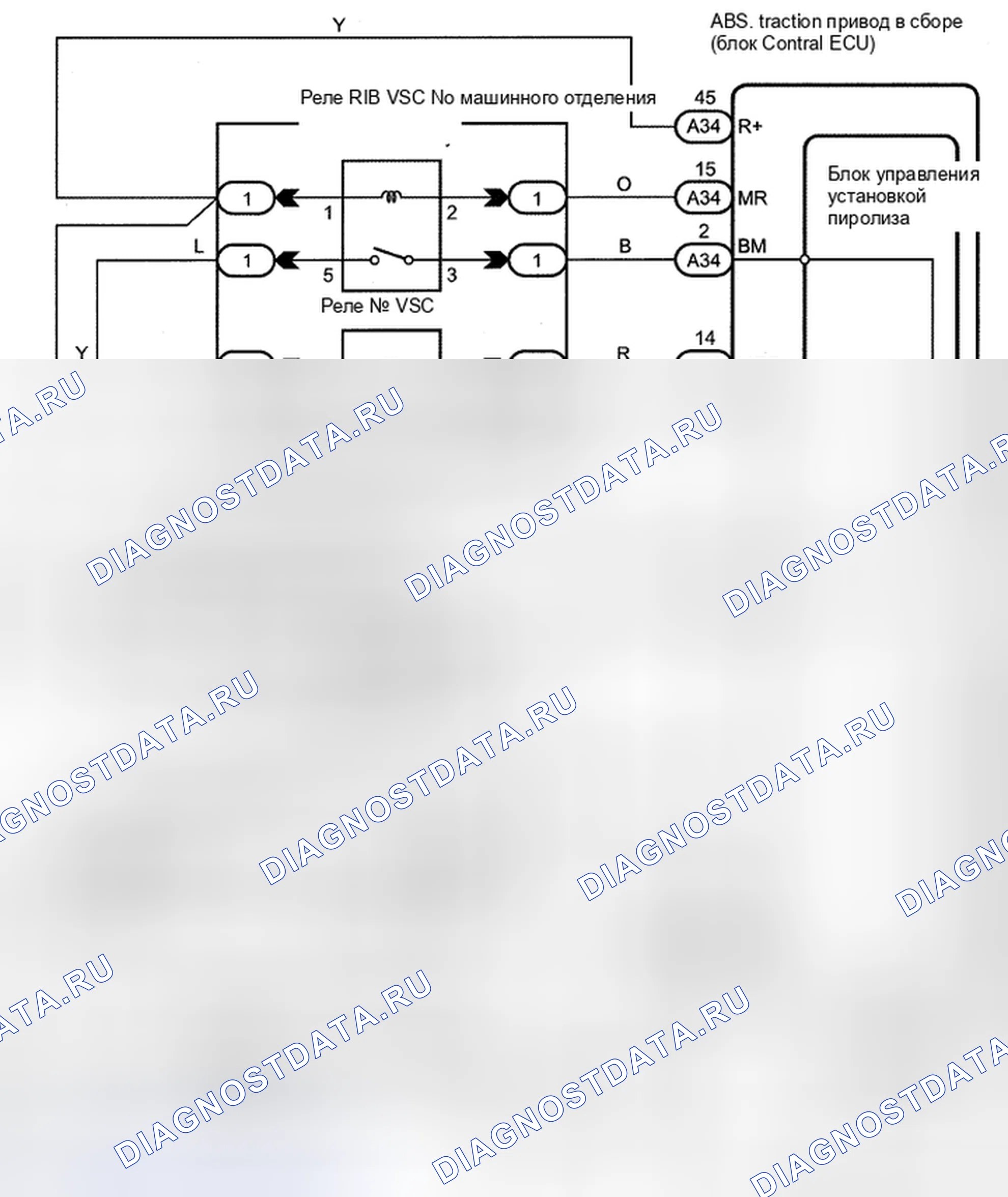 Рис. 43: электросхема. Toyota Avalon XX30 рестайлинг