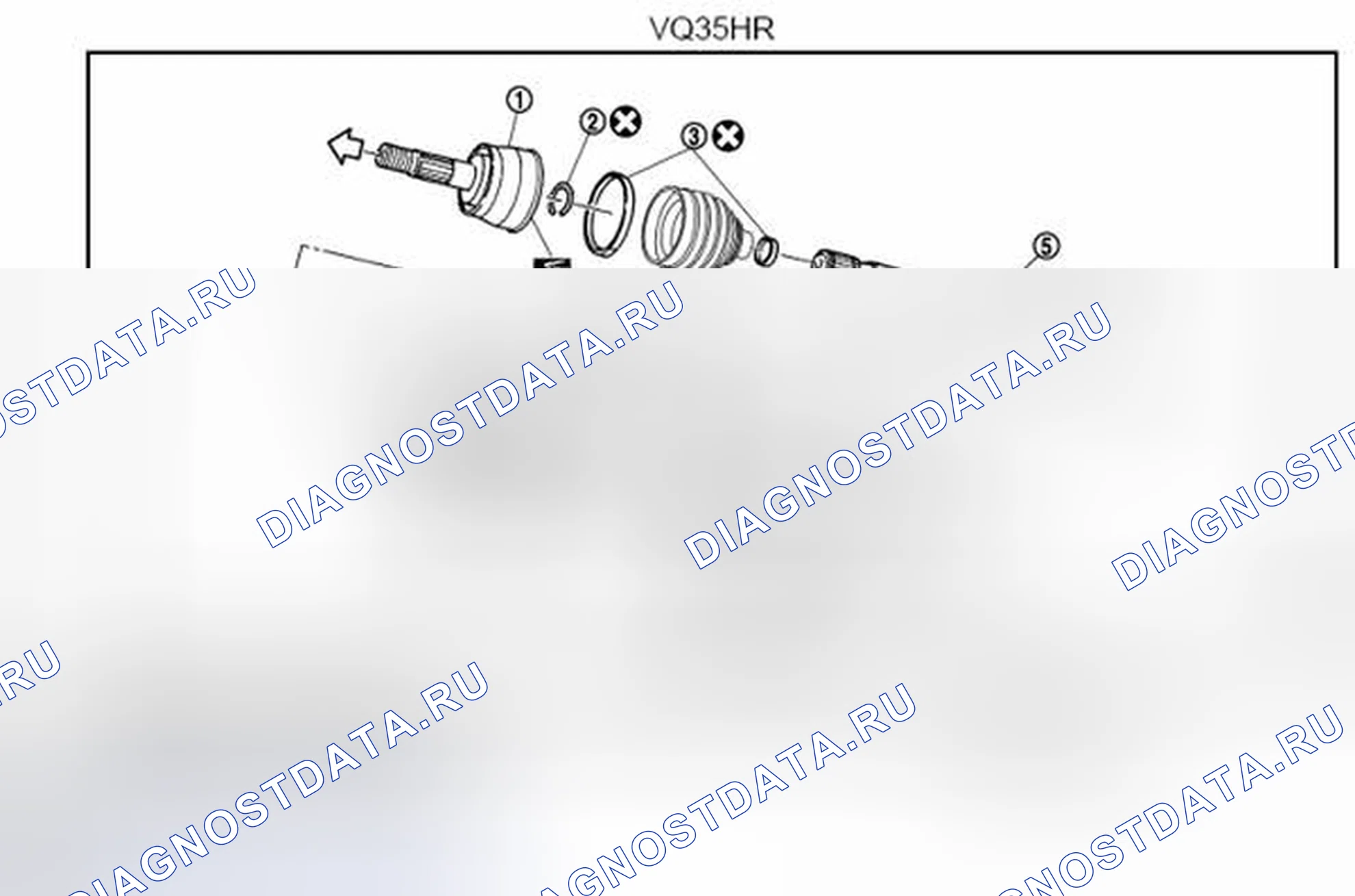 Рис. 4: ЛЕВАЯ СТОРОНА. Infiniti FX35 II рестайлинг