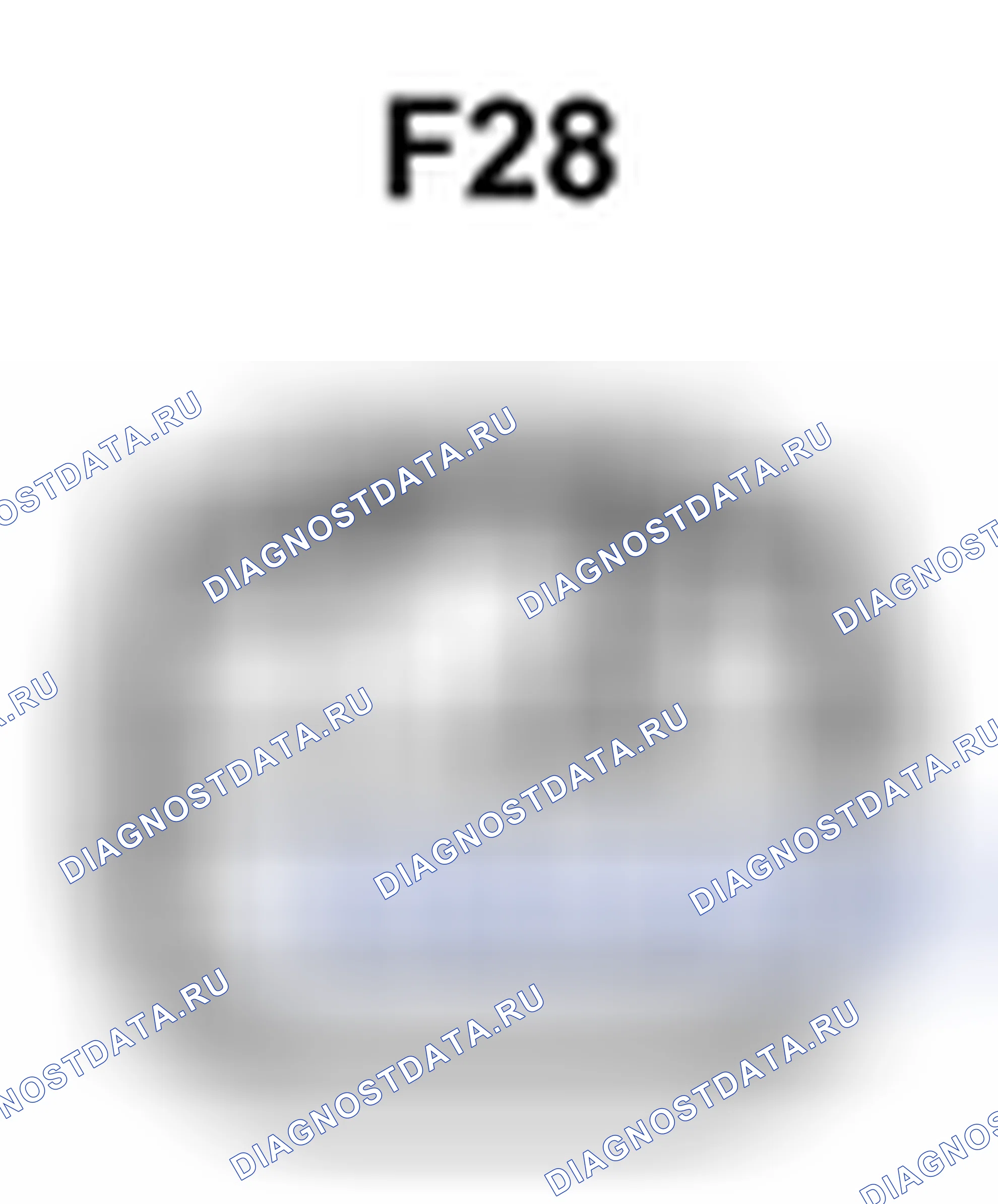 Рис. 507: Вид с торца разъема радиоприемника в сборе (F28). Toyota Camry XV40