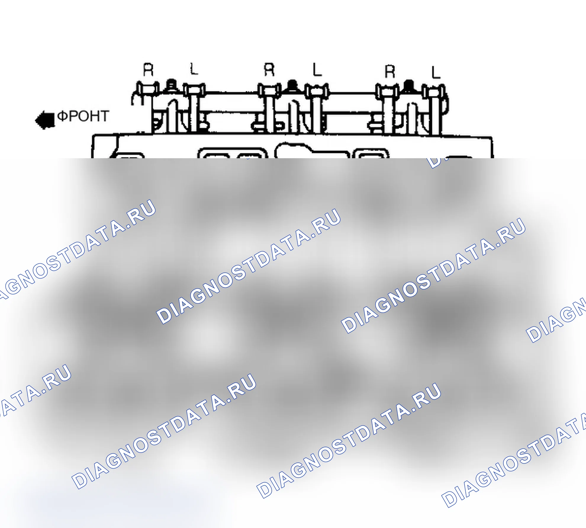 Рис. 30: Позиционирование коромысла. Chevrolet El Camino V