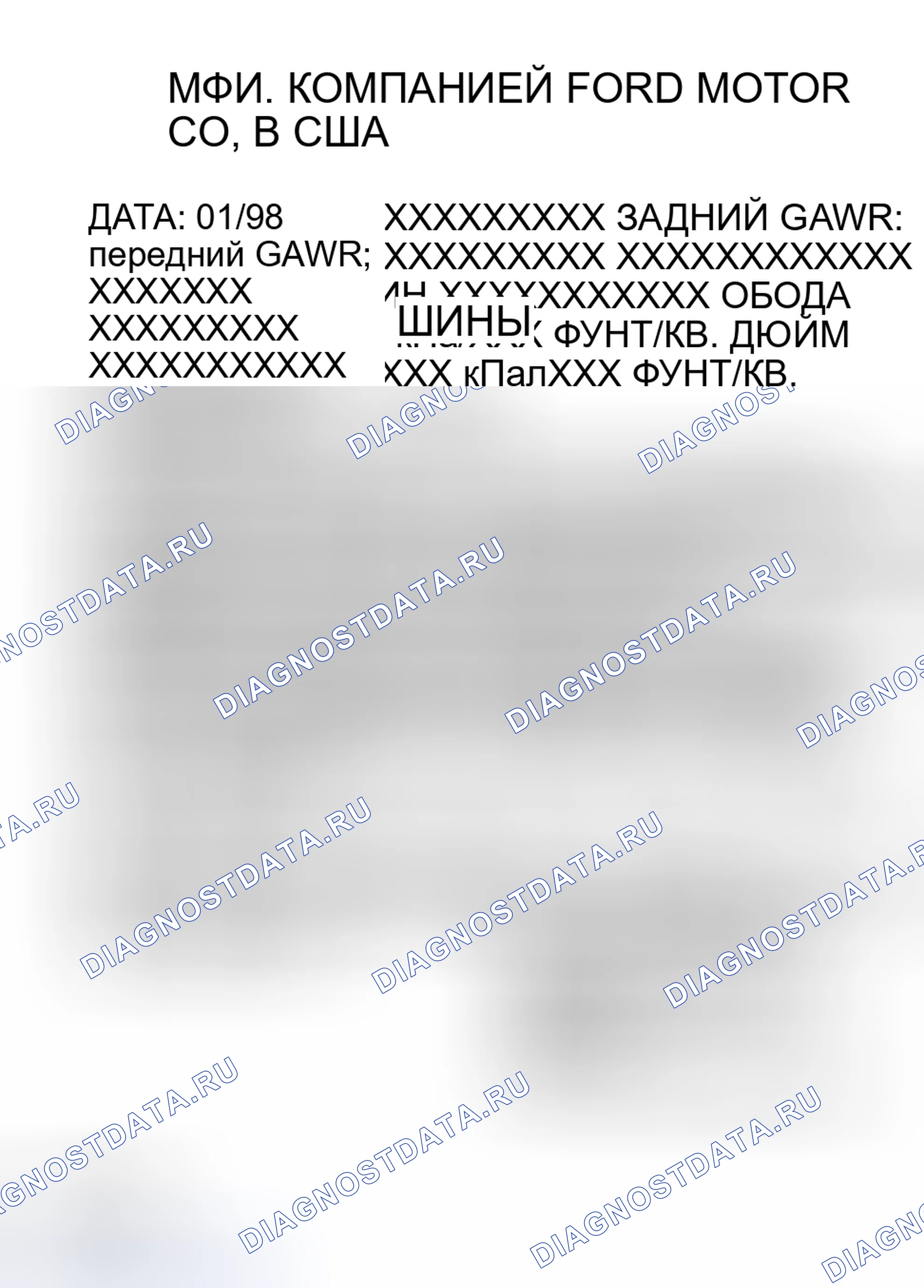 Рис. 33: Коды краски - Ford Freestyle. Hyundai Mistra II