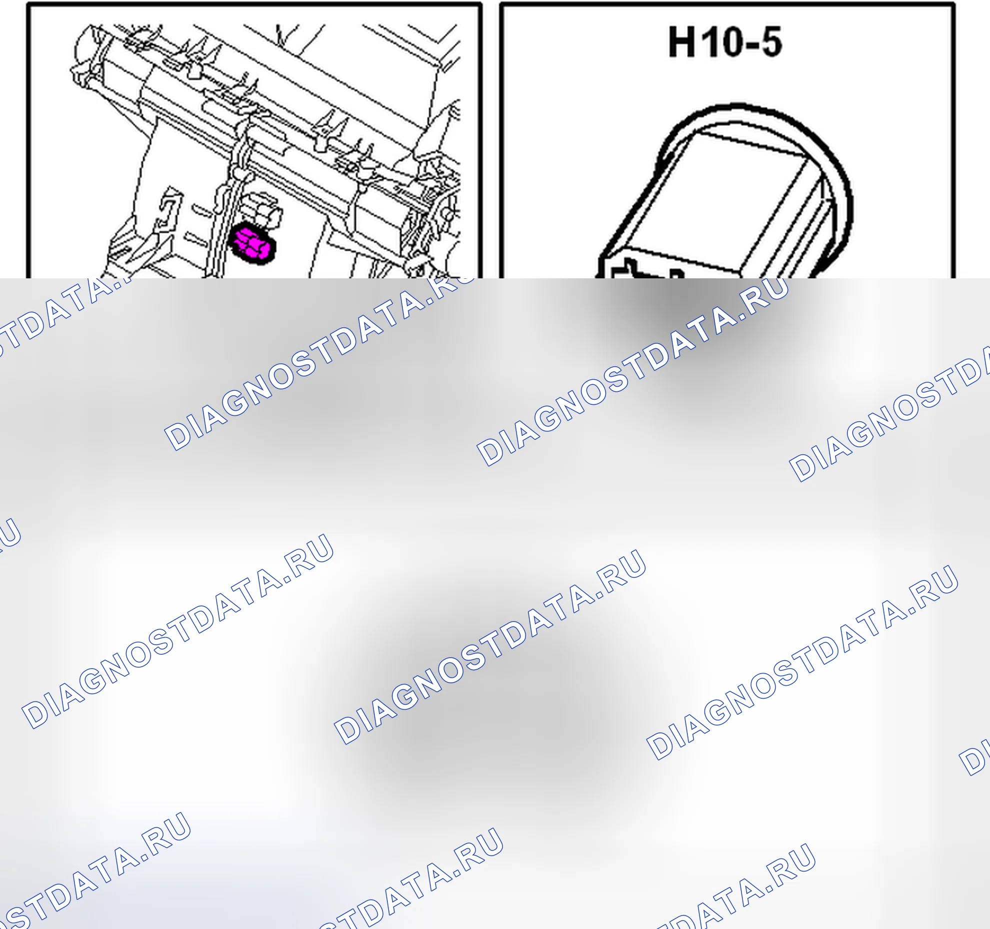 Рис. 332: Разъем H10-5. Kia Picanto III