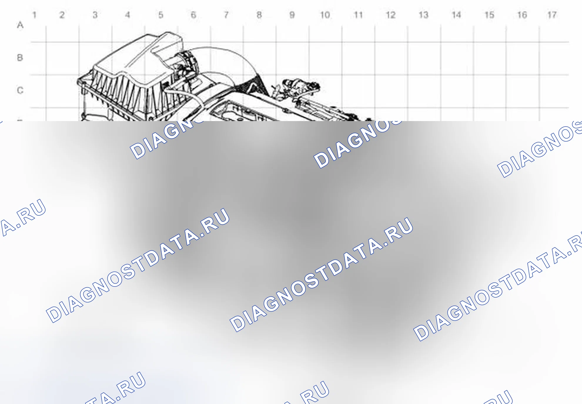 Рис. 10: Прокладка кабелей двигателя - левая передняя часть (LUW / Lwe). Chevrolet Cruze I рестайлинг