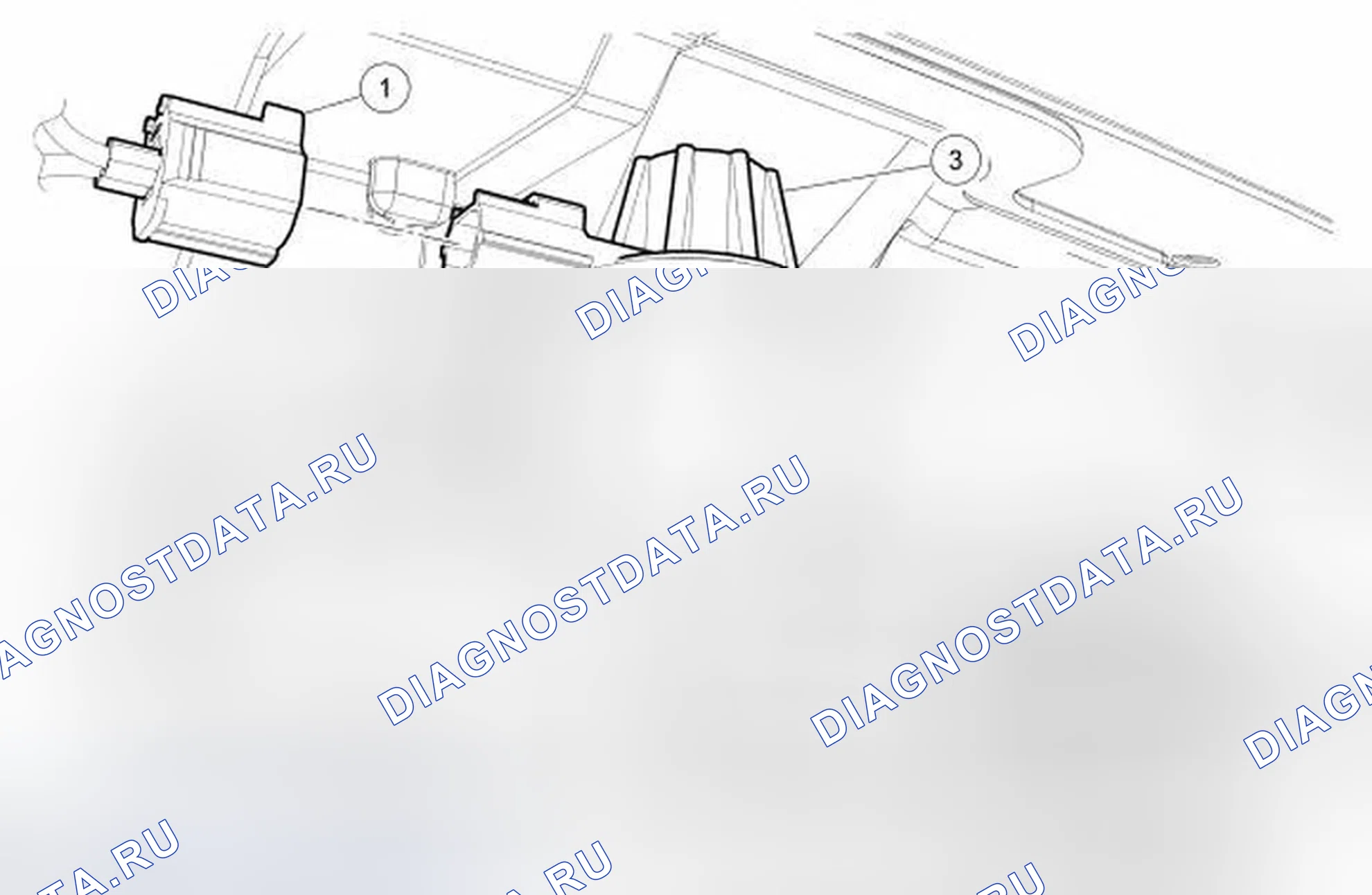 Рис. 8: Продувочный клапан емкости для испарительных выбросов. Ford Edge I