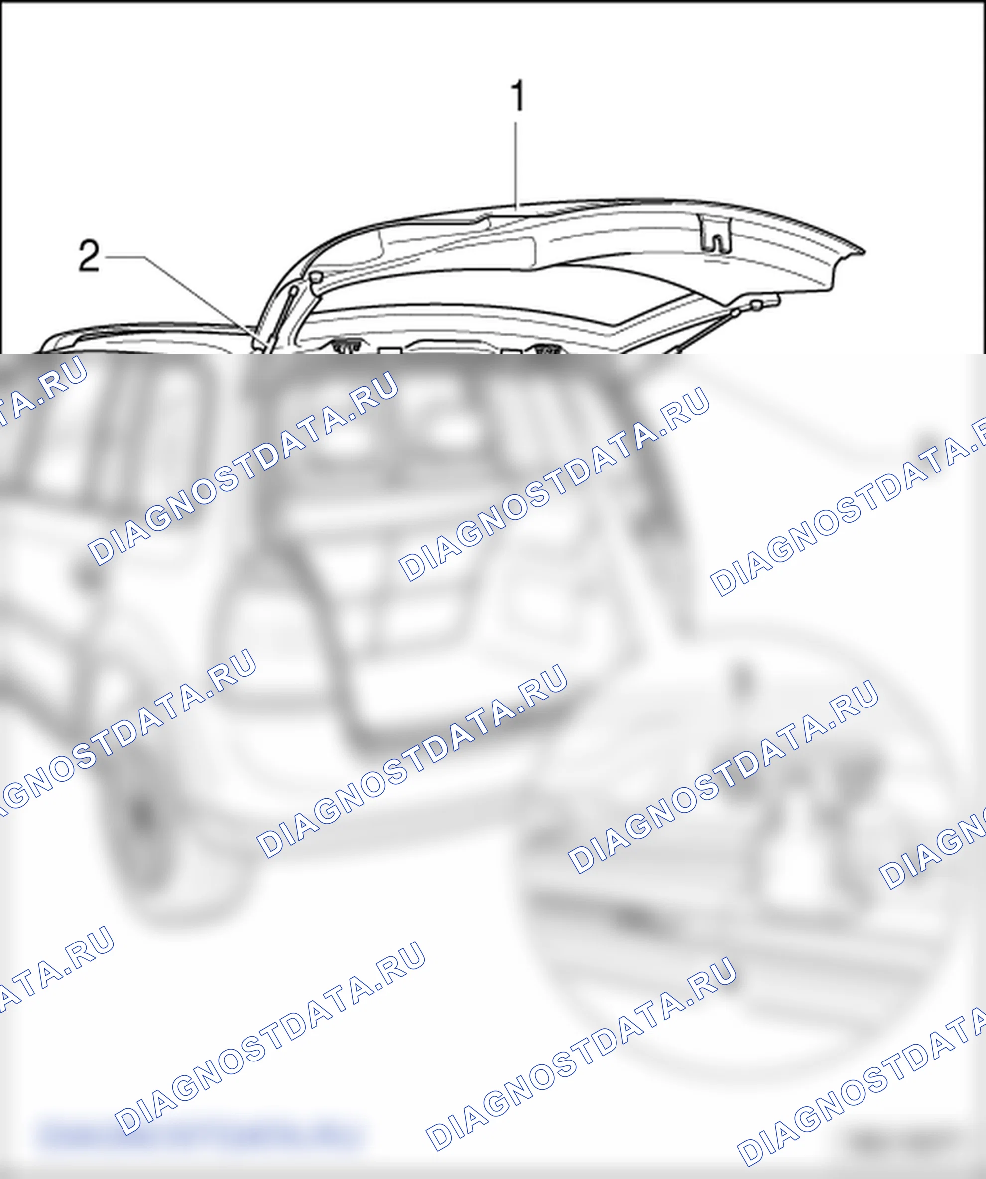 Крышка багажника. Volkswagen Touran I