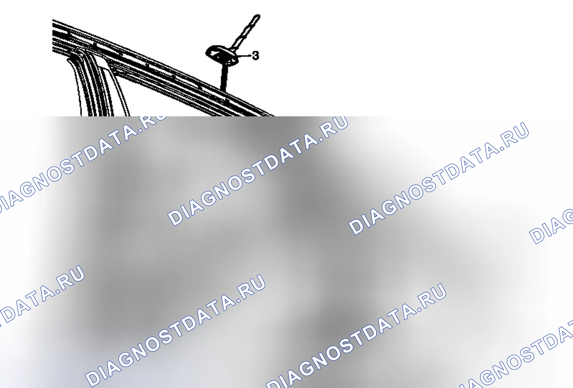 Рис. 18: Замена основания радиоантенны. Chevrolet Captiva I рестайлинг