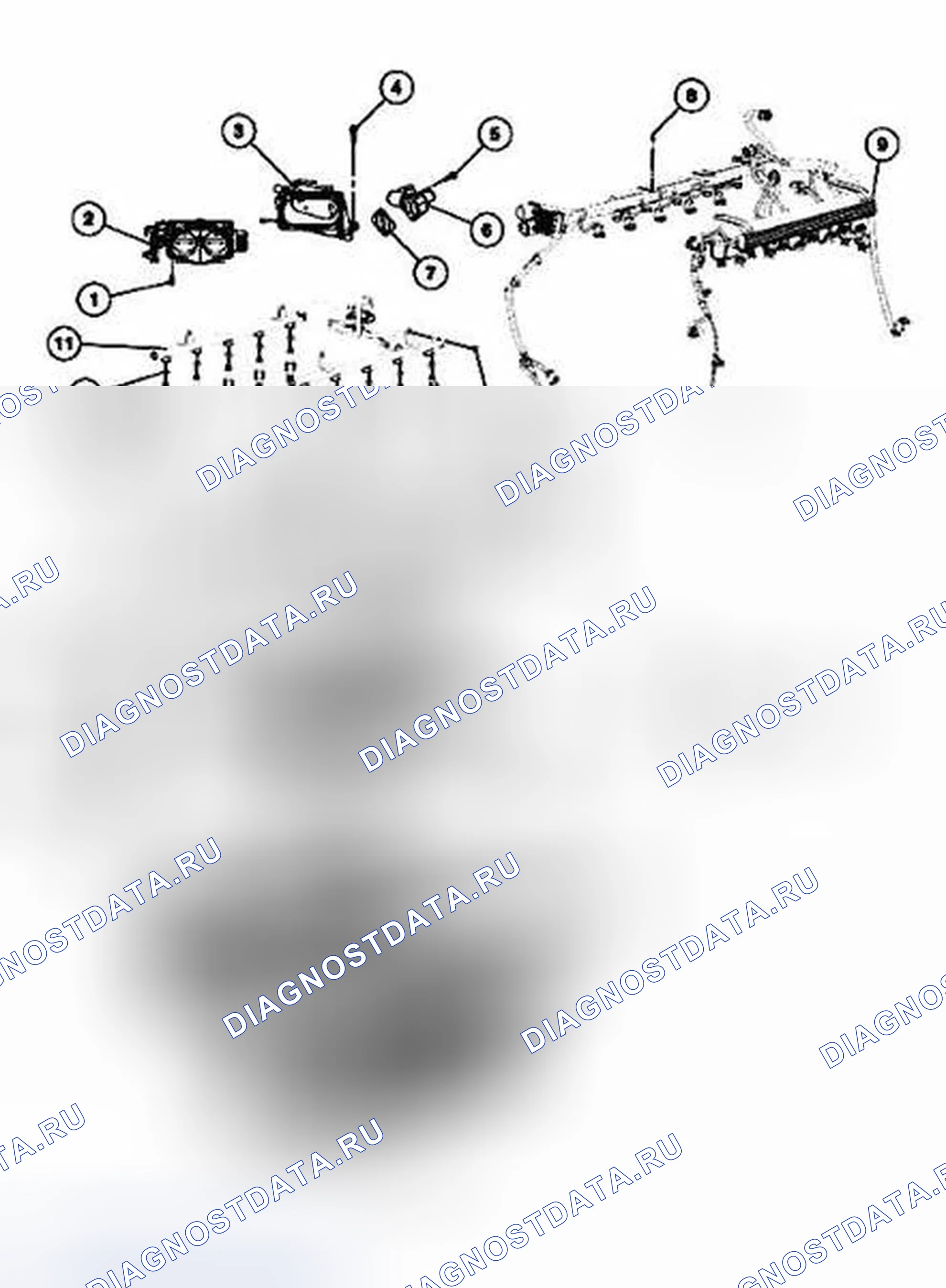 Рис. 1090: Компоненты впуска двигателя. Ford Econoline E150 