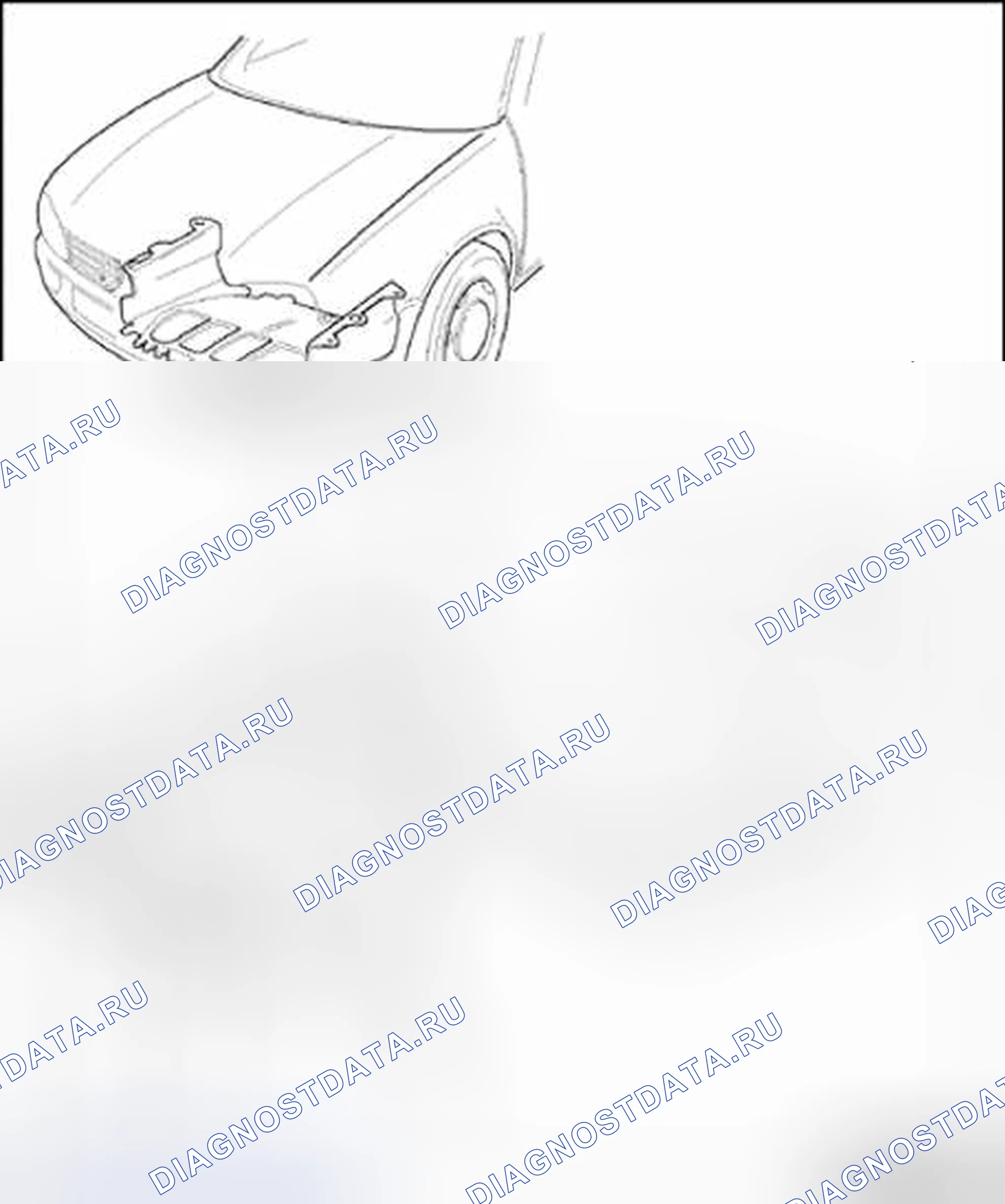 Рис. 30: Шумоизоляция (дизельные двигатели), обзор сборки. Volkswagen Jetta IV
