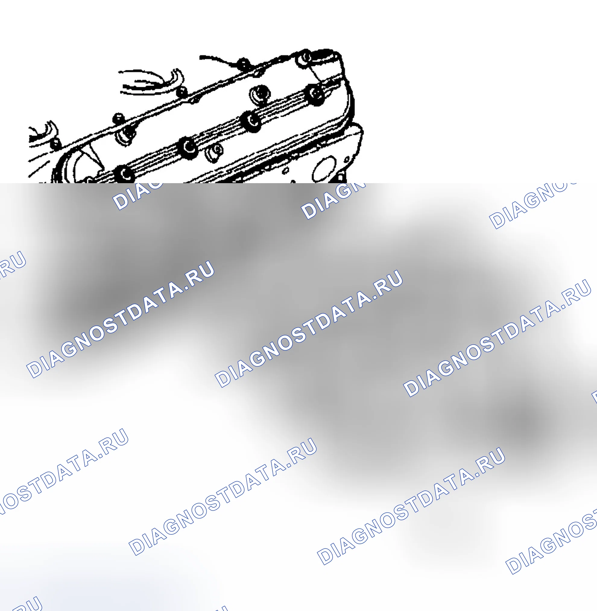 Рис. 107: Демонтаж выпускного коллектора - слева. Chevrolet Tahoe II
