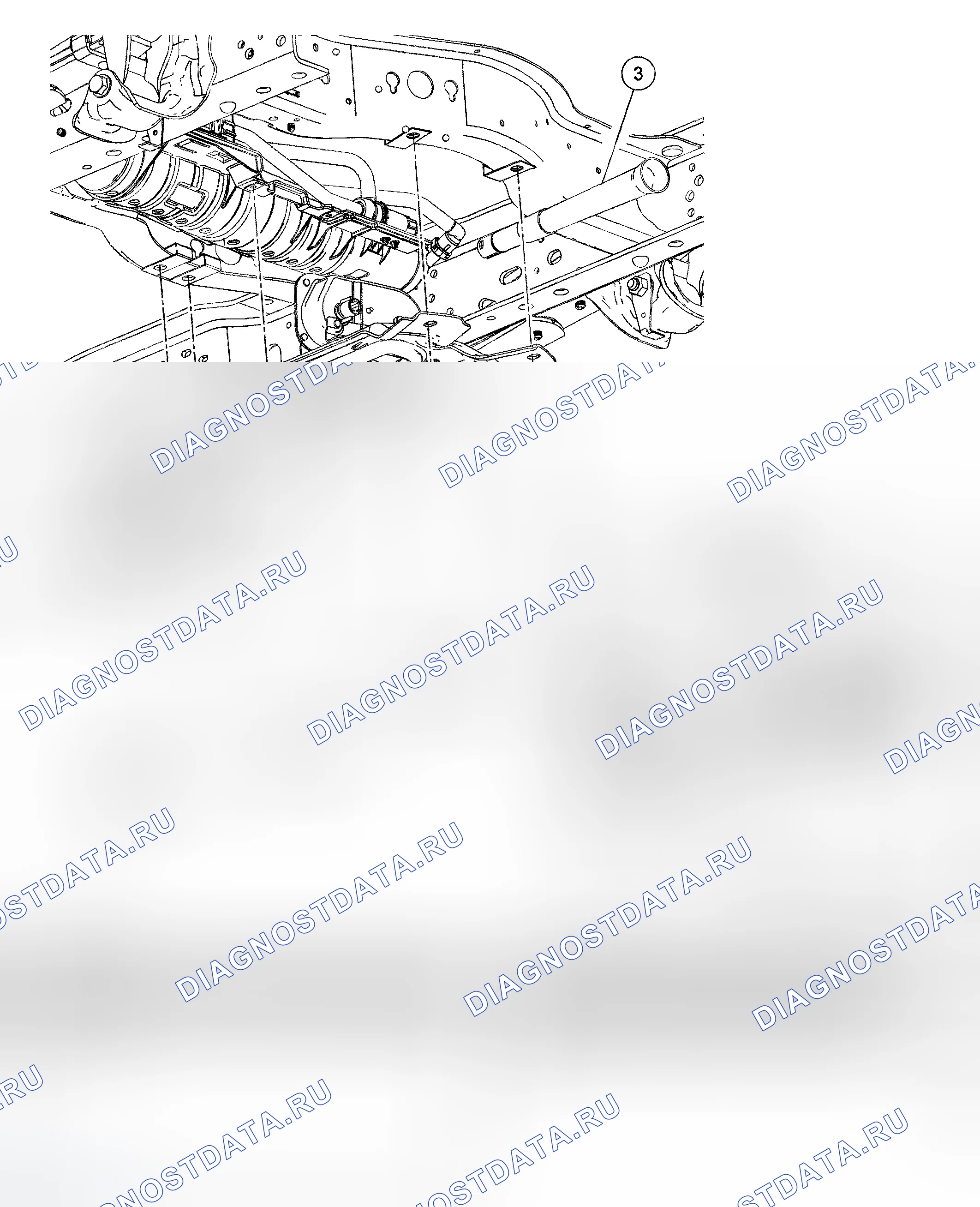 Рис. 22: Компоненты системы испарительных выбросов (EVAP) - разнесенный вид. Ford Cab & Chassis F350 Super Duty 