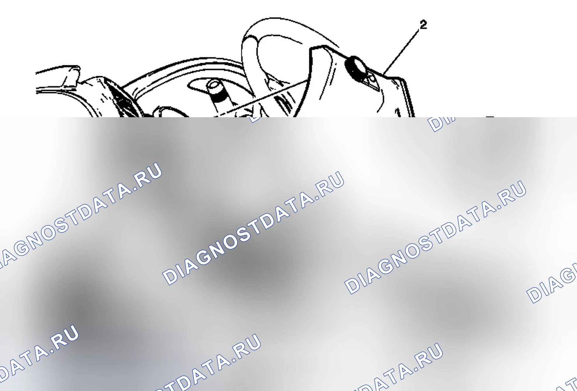 Рис. 174: Замена коленного буфера водителя (анклав). GMC Acadia I рестайлинг