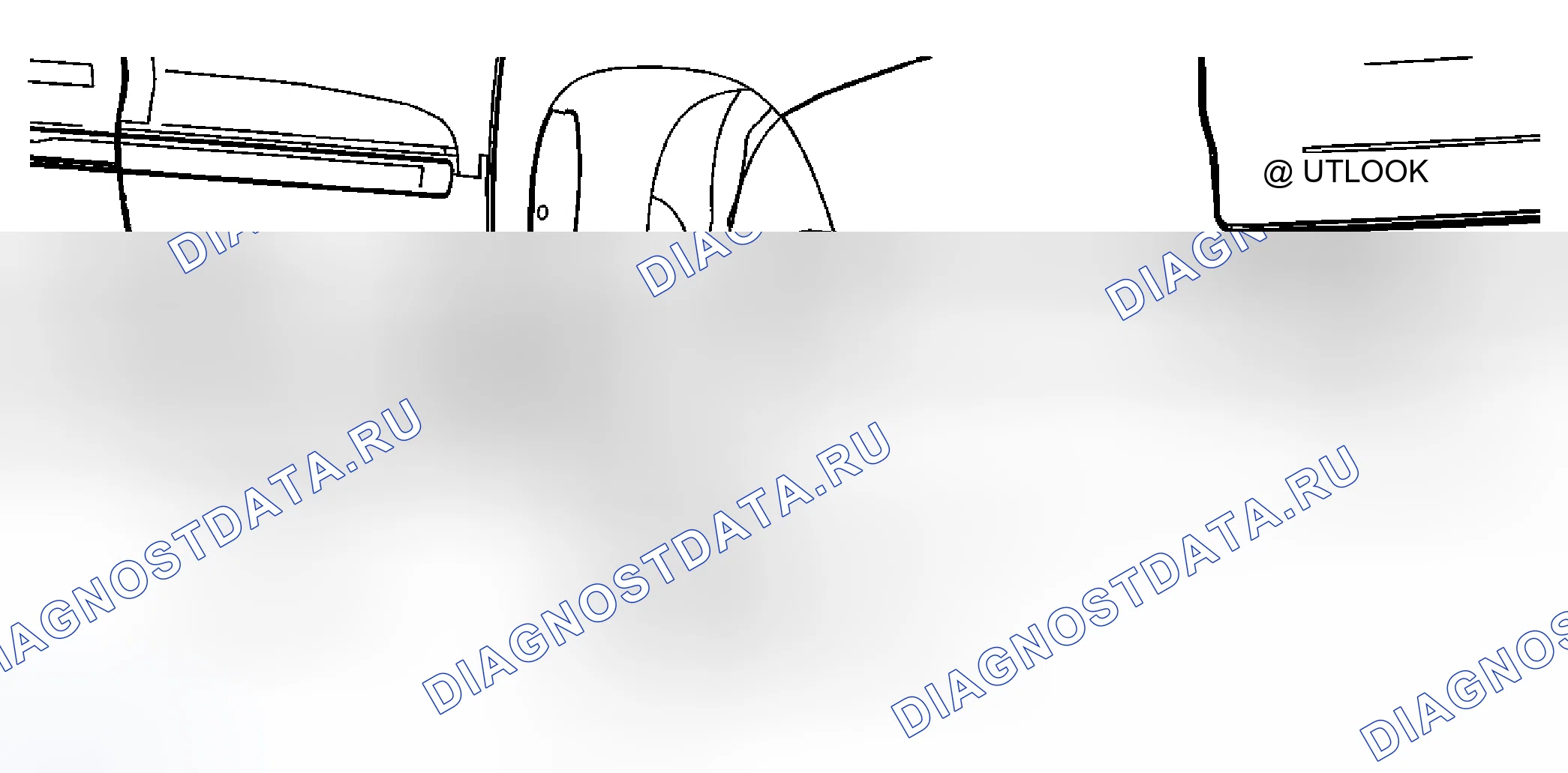 Рис. 14: Замена задней части панели качалки (OUTLOOK). Kia Rio II рестайлинг