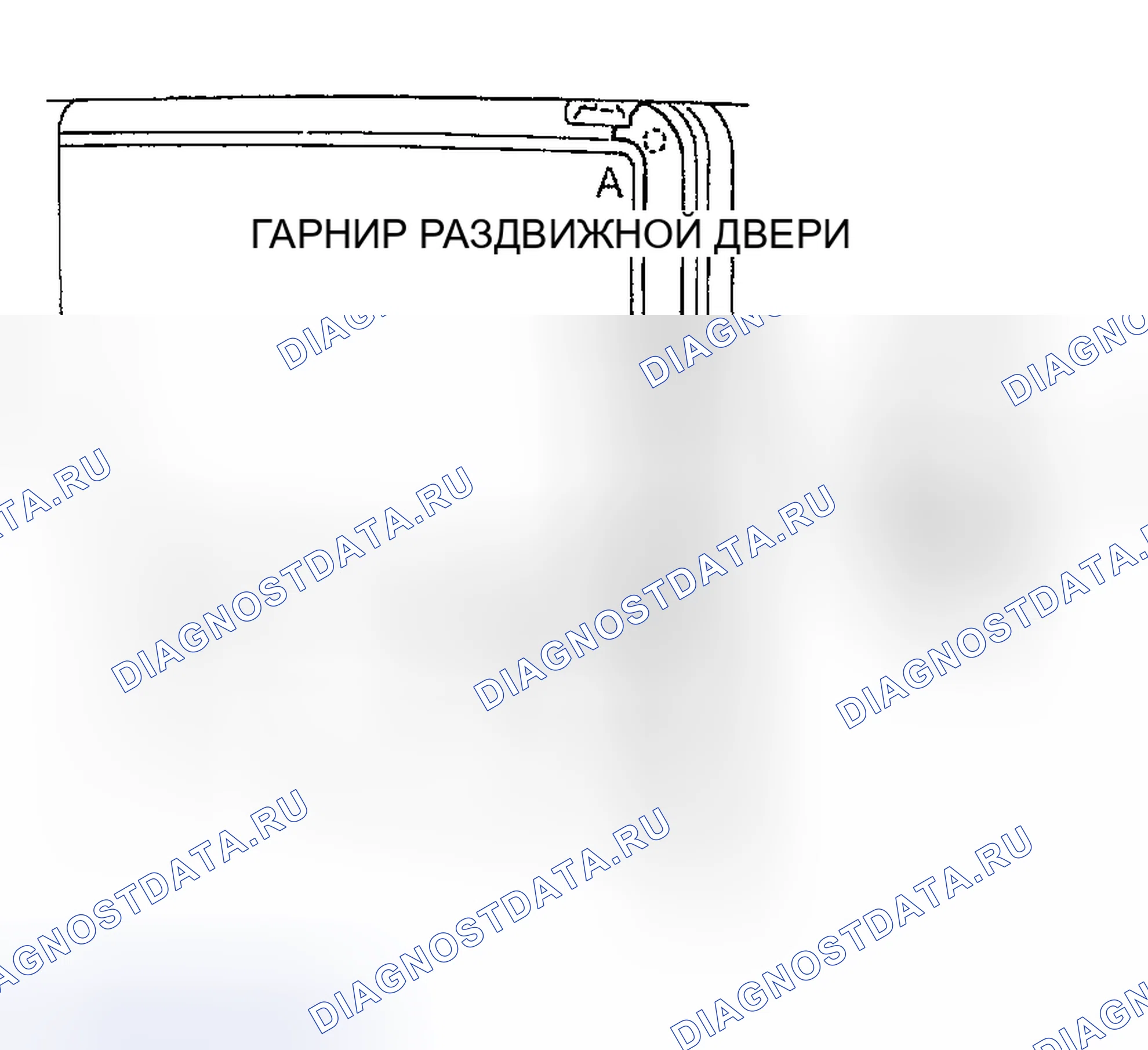 Рис. 23: СНЯТИЕ / УСТАНОВКА ГАРНИРА ДЛЯ РАЗДВИЖНЫХ ДВЕРЕЙ. Mazda MPV II рестайлинг