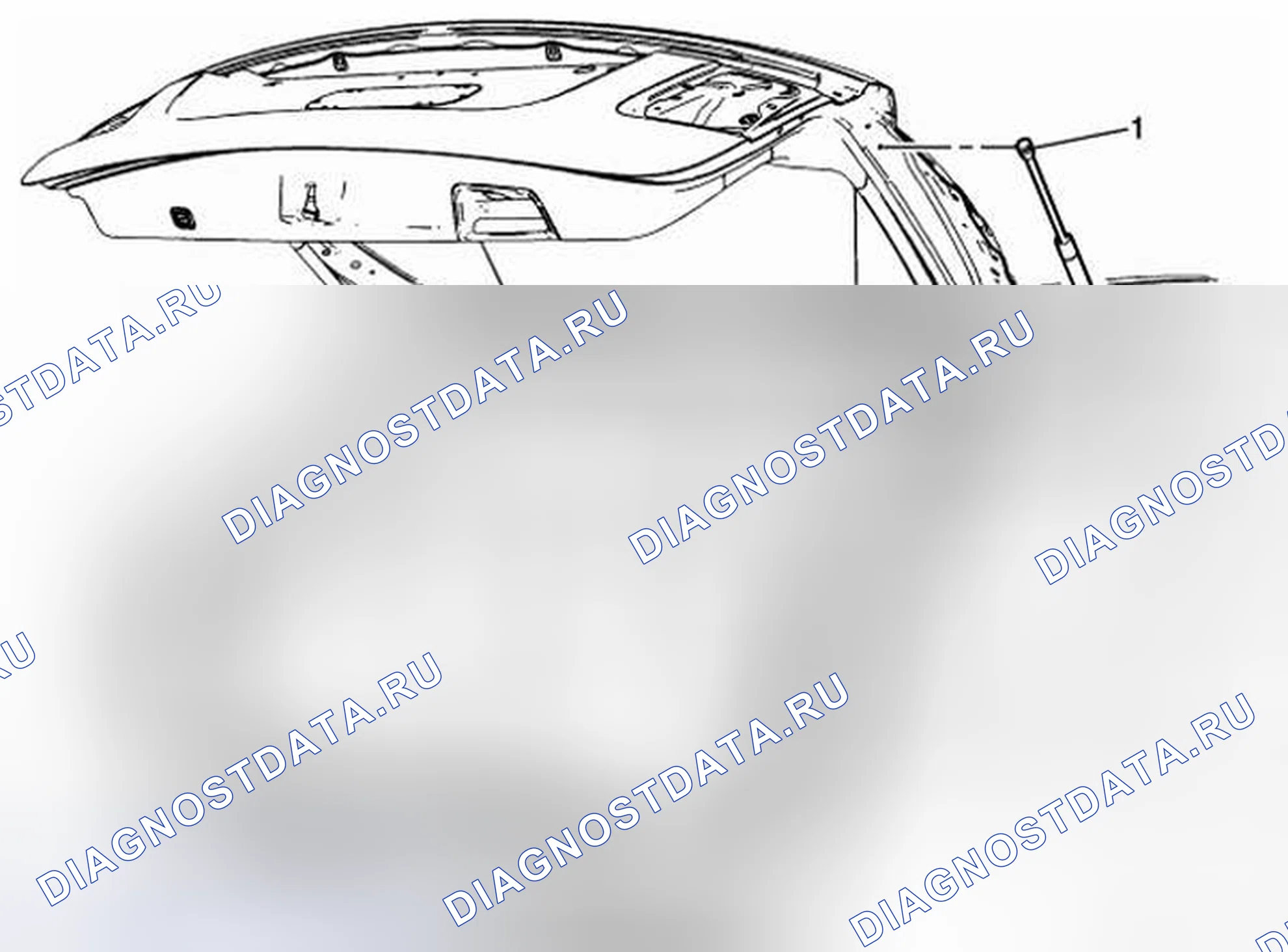 Рис. 28: Замена стойки дверь багажника. Kia Optima I