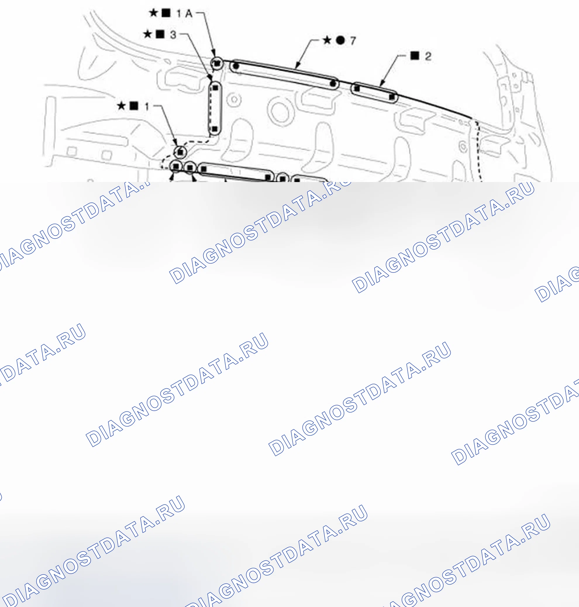Рис. 283: Задняя панель. Infiniti EX35 I
