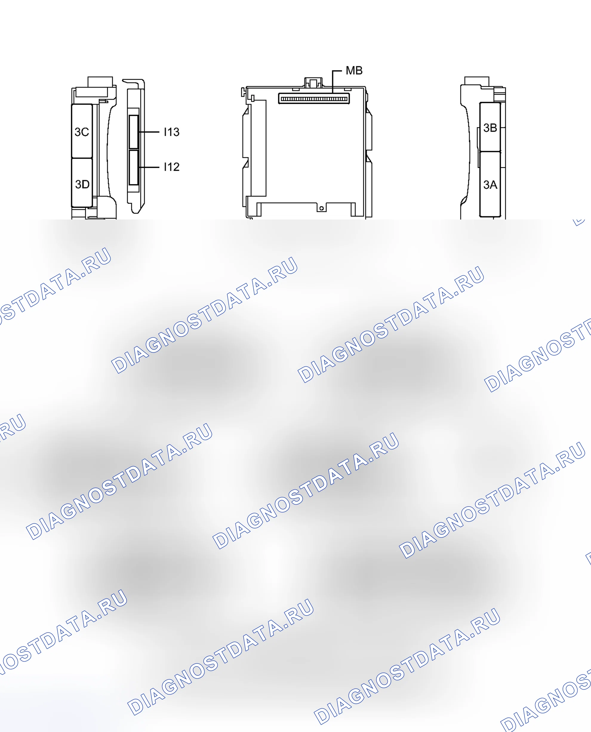 Рис. 275: КЛЕММЫ ЭБУ. Toyota Camry XV50
