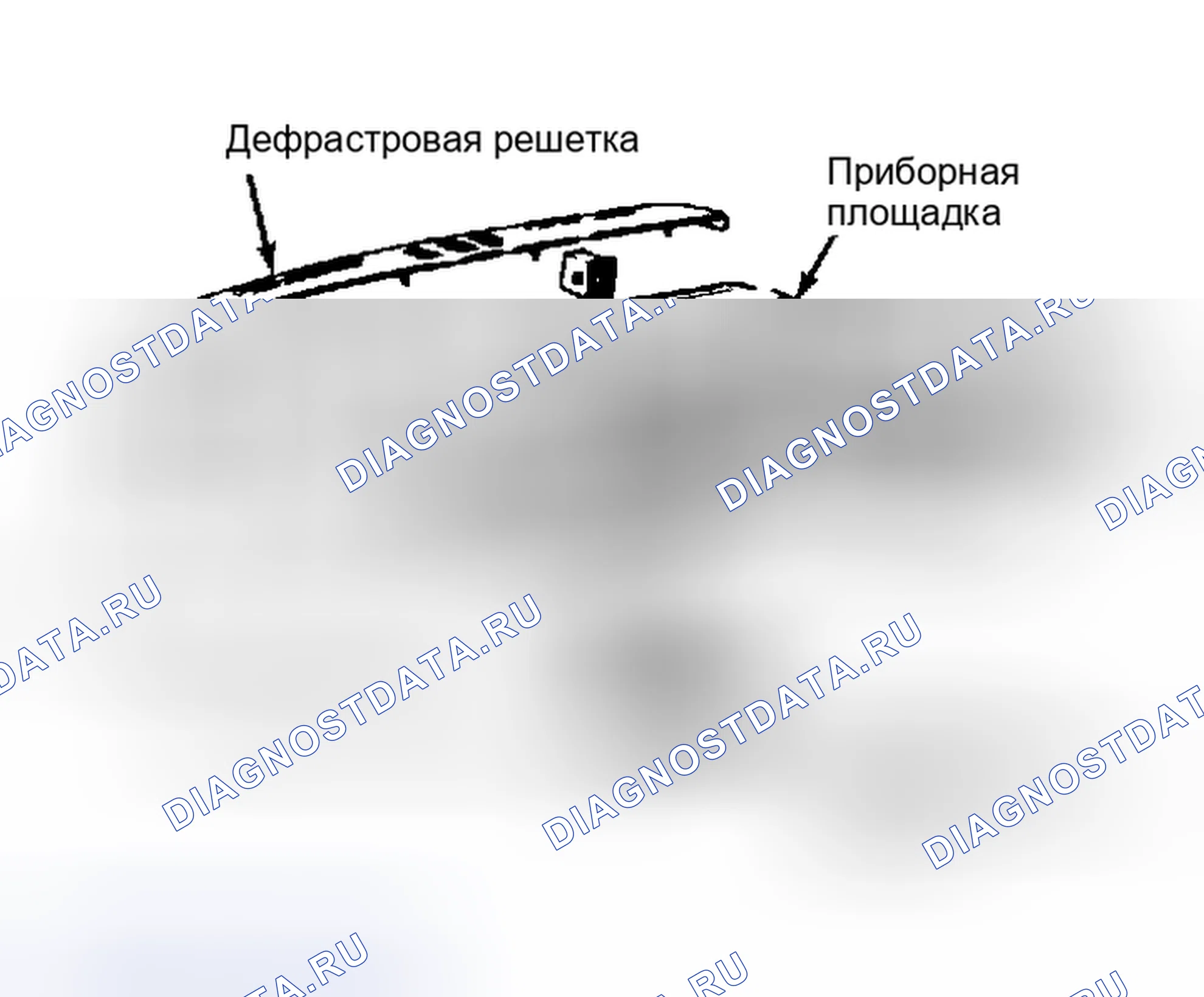 Рис. 4: Разнесенный вид приборной панели датчика. Mitsubishi Mirage II