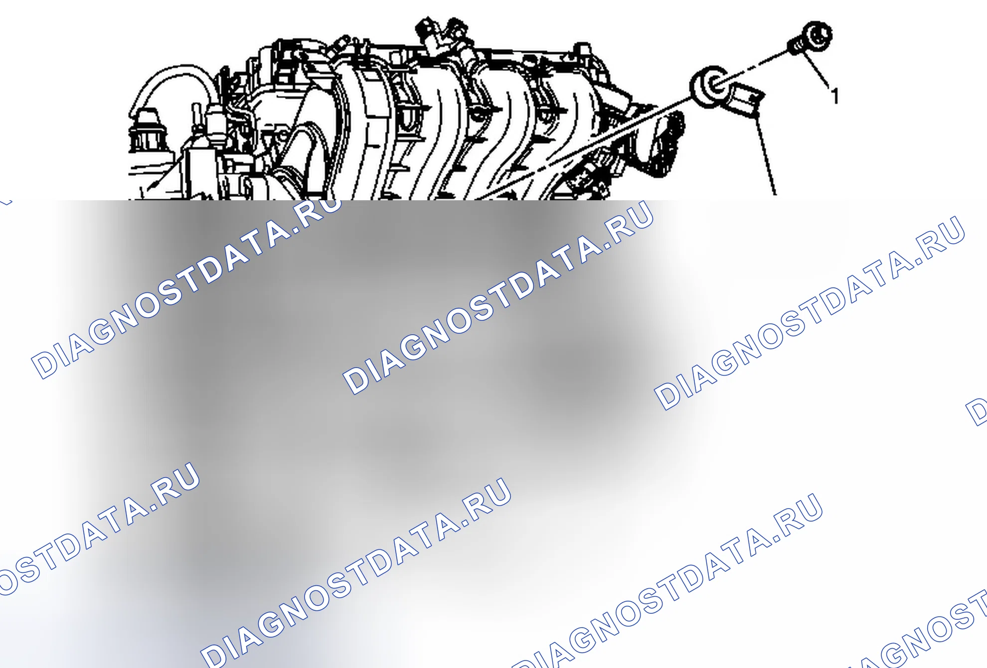 Рис. 9: Замена датчика детонации. Chevrolet Volt I