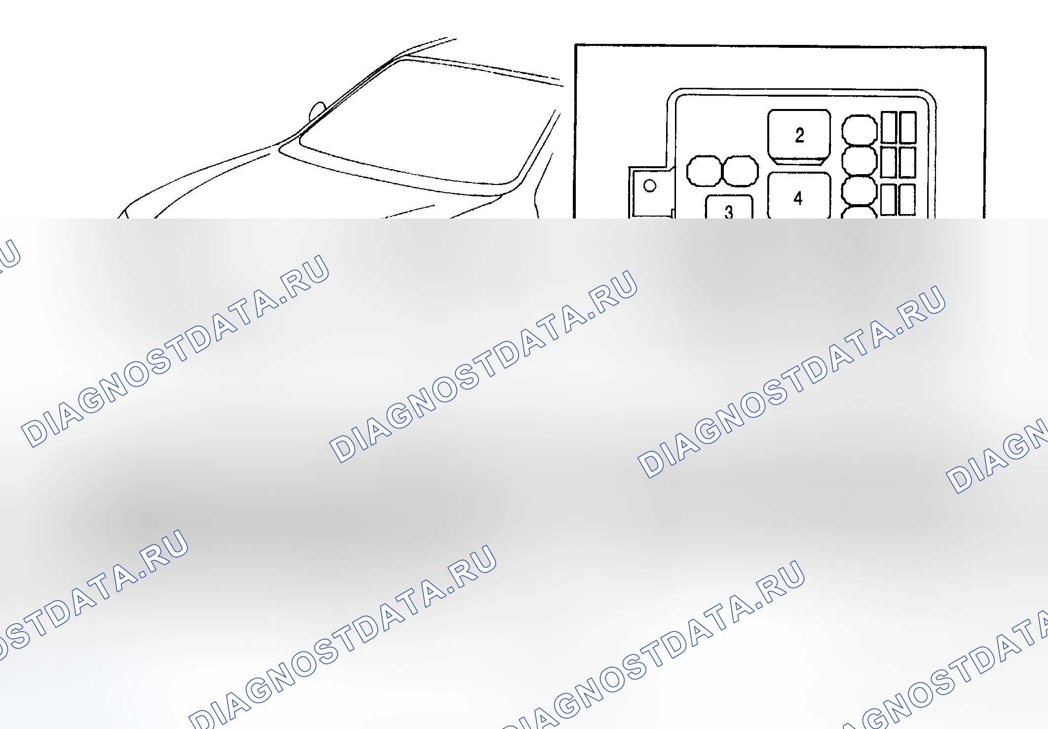 Рис. 1: ИНДЕКС МЕСТОПОЛОЖЕНИЯ. Mazda Protege BJ