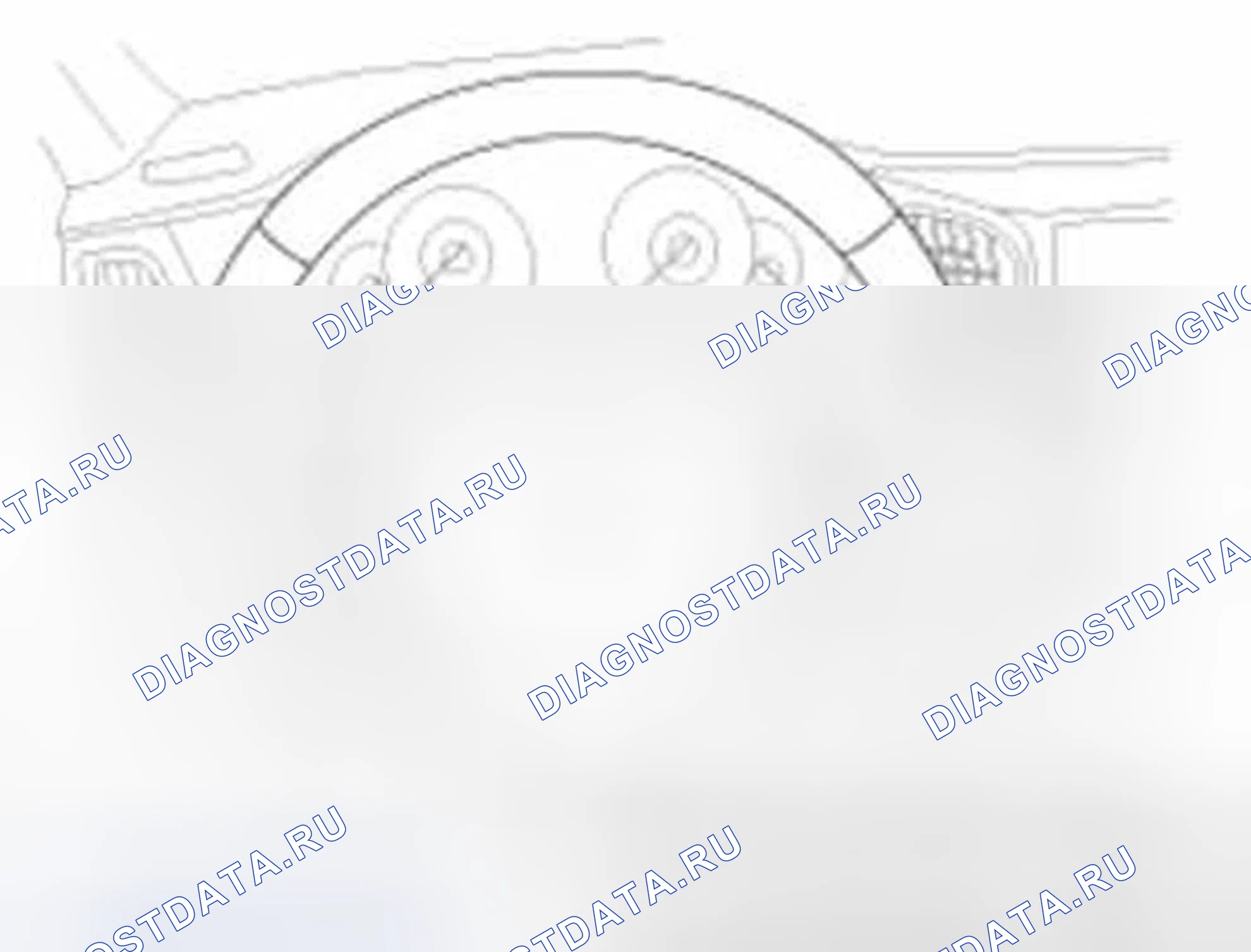 Рис. 2: Проверка усилия рулевого управления в неподвижном состоянии. Hyundai Equus II