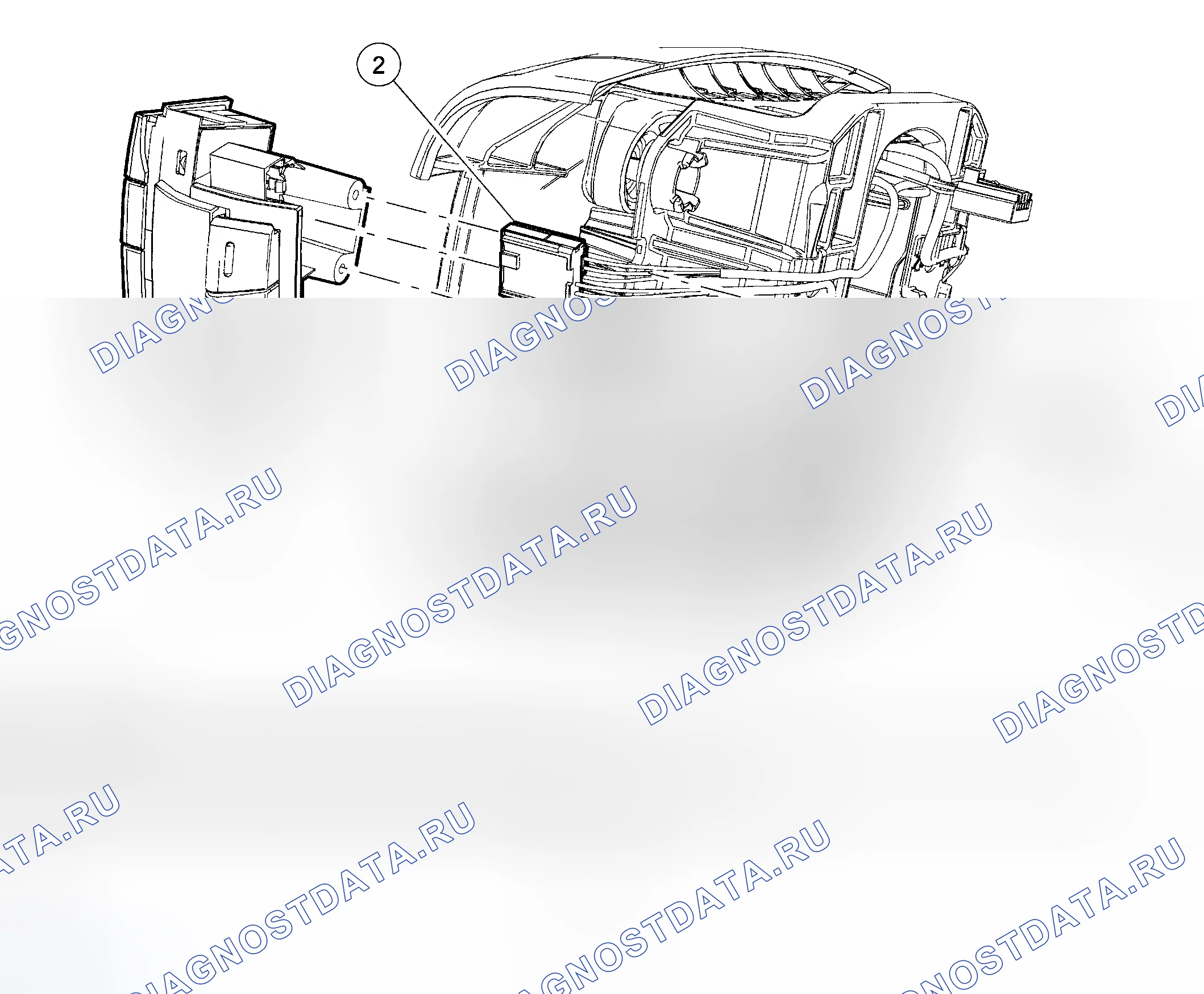 Рис. 1: Органы управления рулевым колесом. Ford Five Hundred I