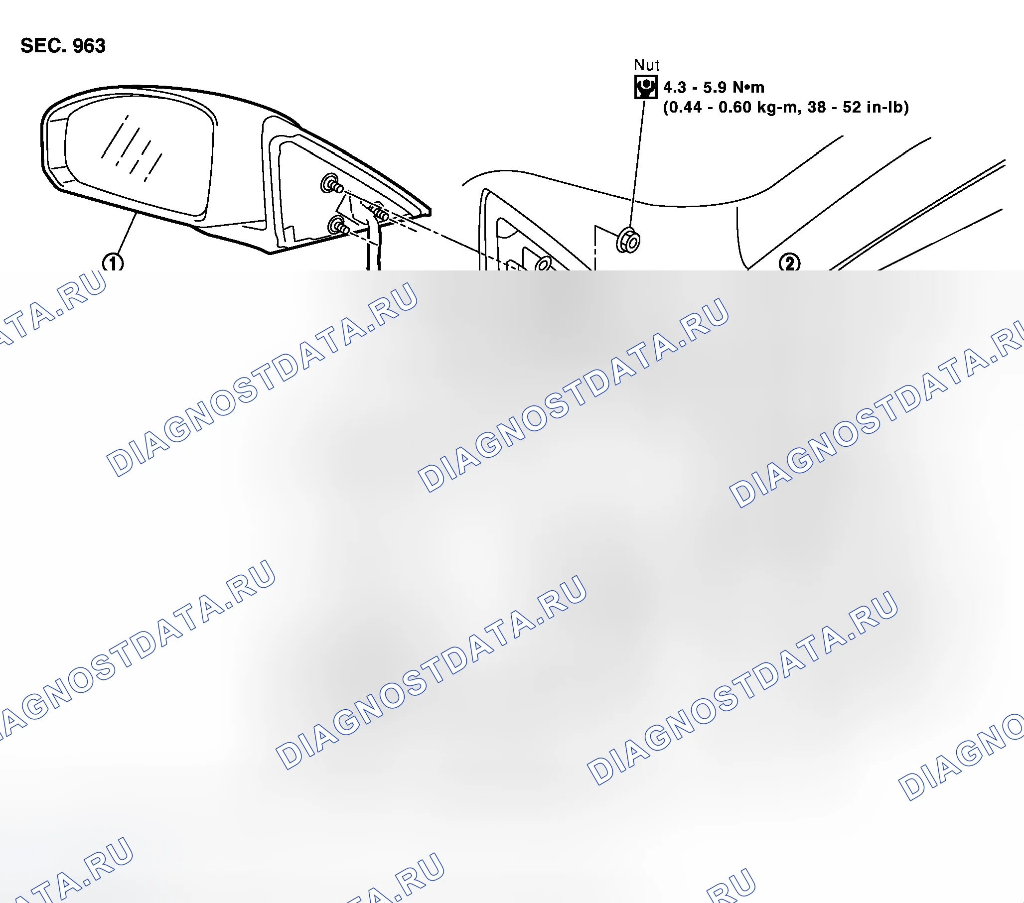 Рис. 65: Демонтаж и монтаж. Infiniti G35 III