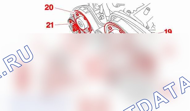 Снятие - установка: ремень ГРМ — b1ek0vud. Peugeot 607 I