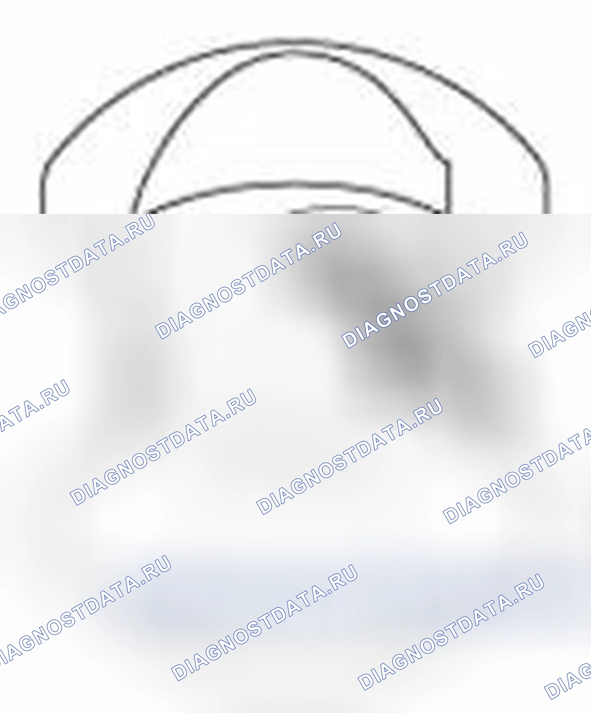 Рис. 200: Опознавательный знак шейки коленчатого вала. Hyundai Sonata VI