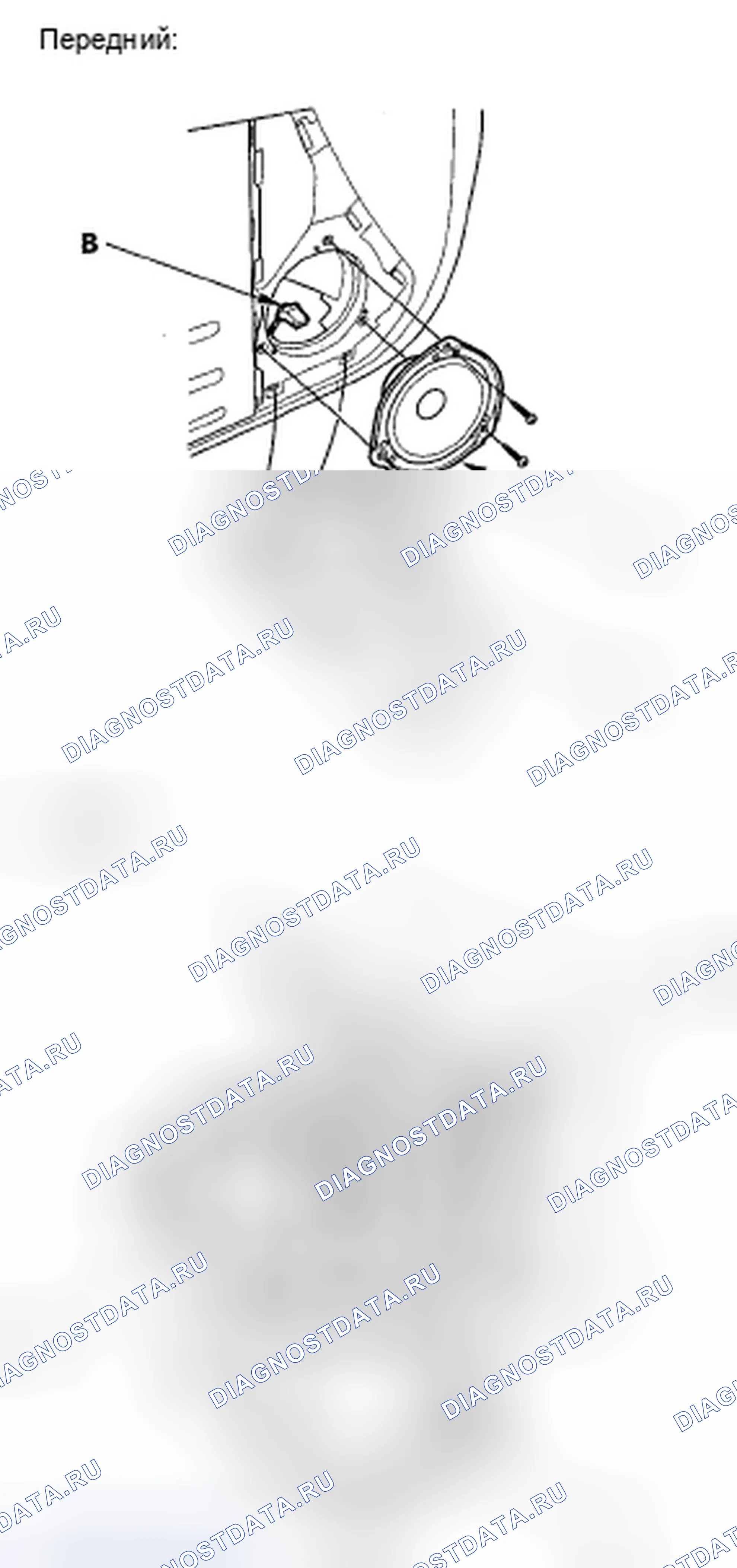 Рис. 8: Дверной динамик. Honda Element YH2 рестайлинг 2